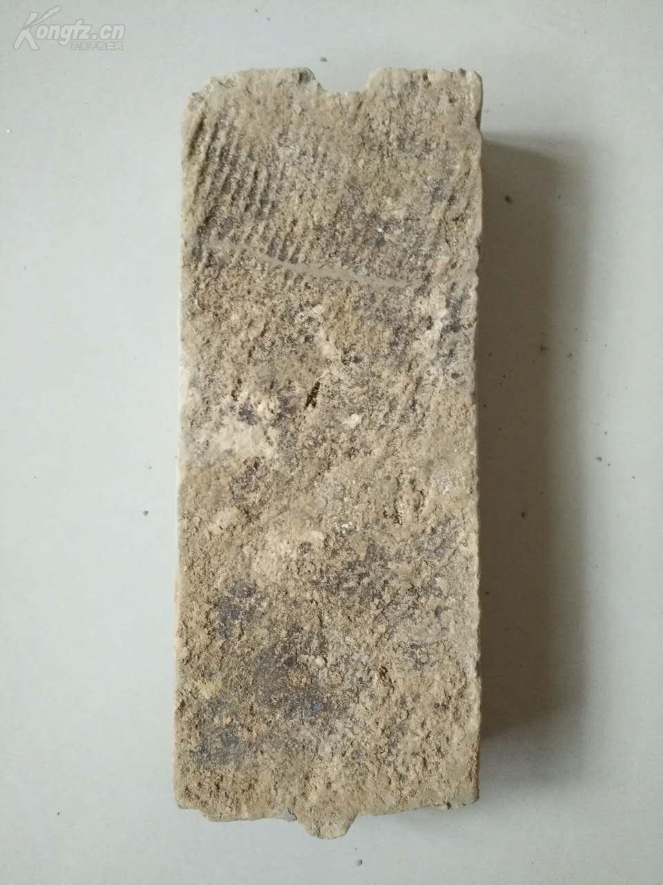 带卯榫汉砖整砖原砖有菱形图纹砖面有布面纹品相