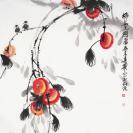 刘春华《柿柿如玉图》一幅(已装裱,很漂亮)===刘春华现任中国美协理事