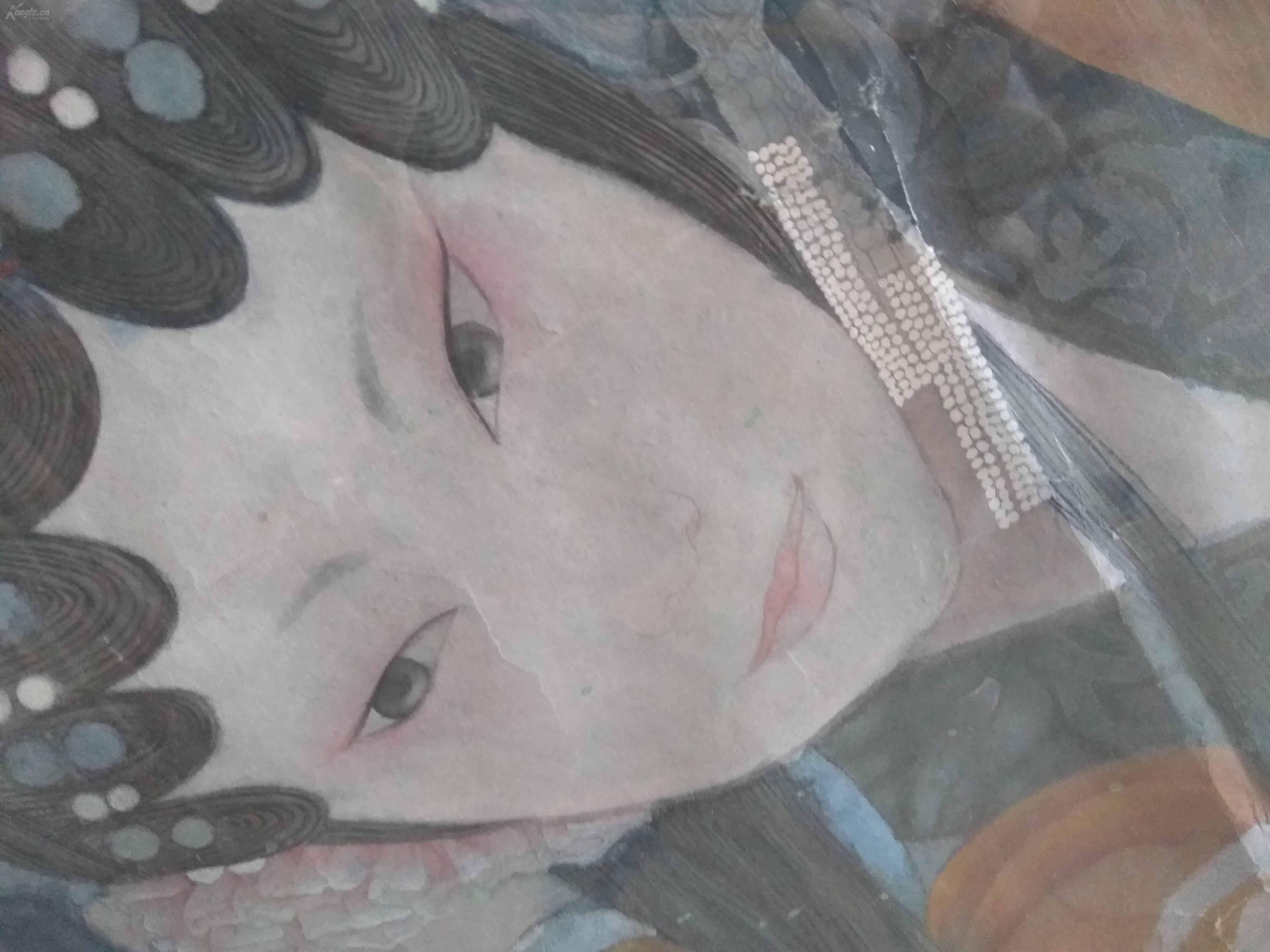 戏曲大师杨宝兰精品佳作工笔人物旦角十几年前作品了画的细腻生动好
