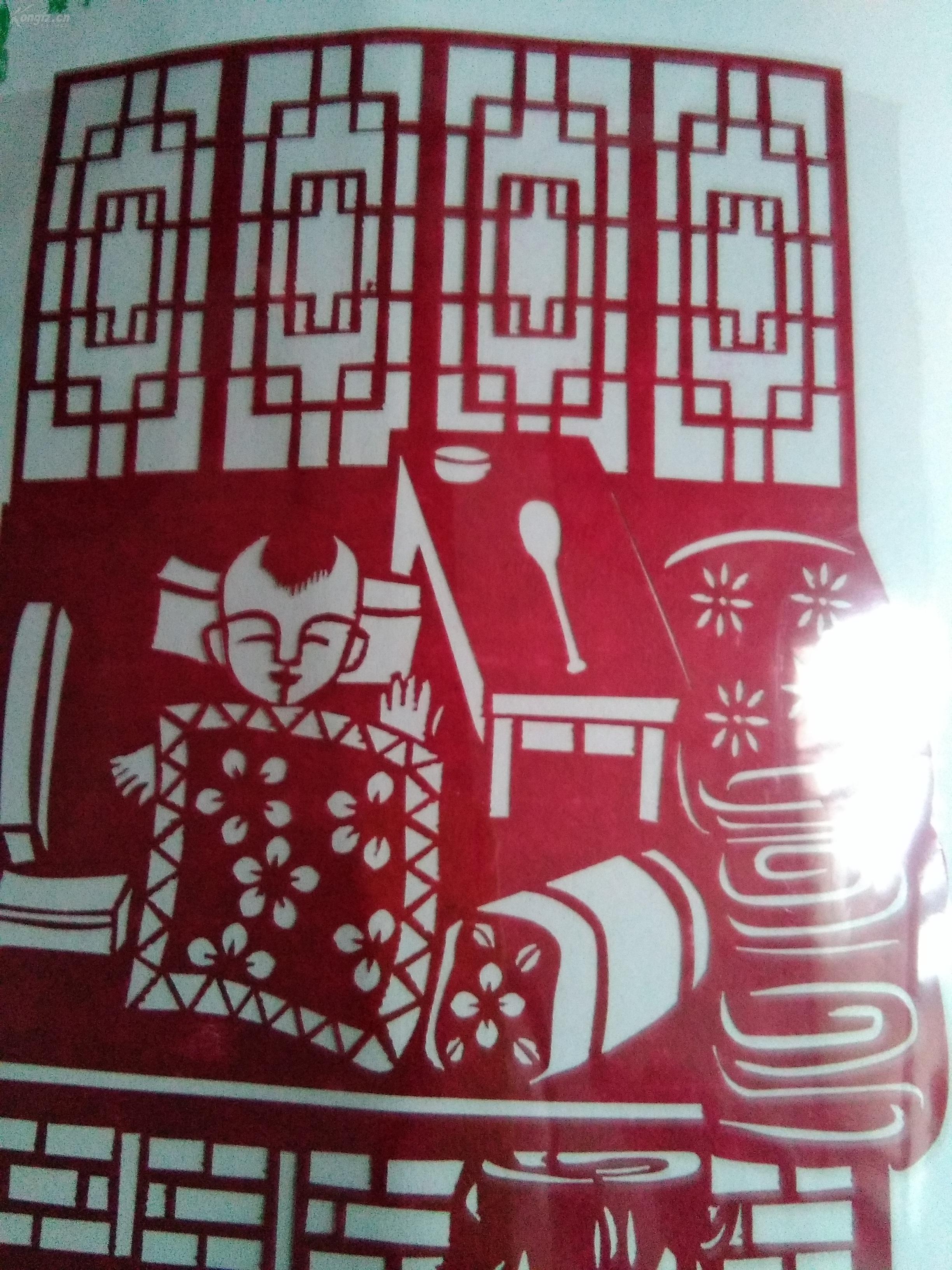 陕西十大怪--剪纸精品(10幅真实剪纸) 作者:陕西省剪纸艺术委员会监制