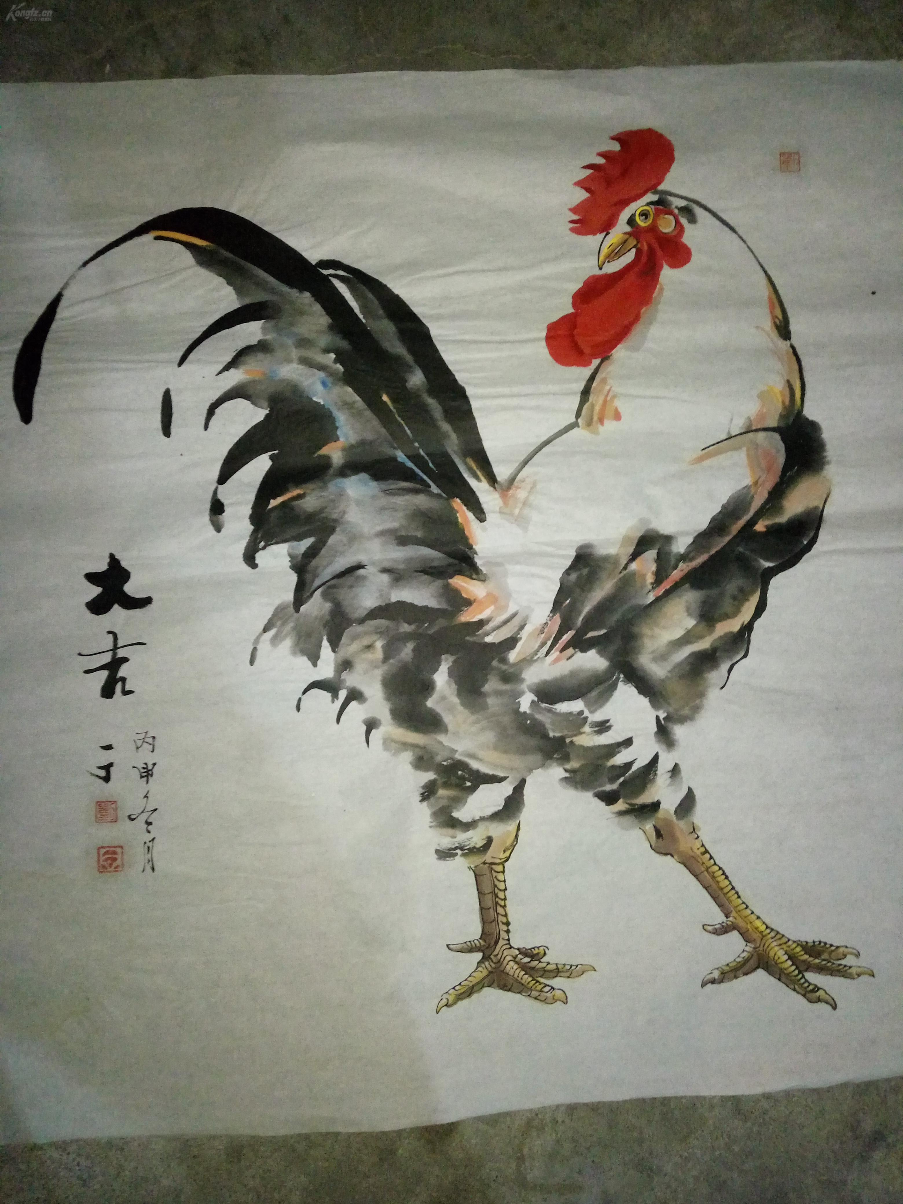 当代书画大家【一丁】国画——大吉大利图——