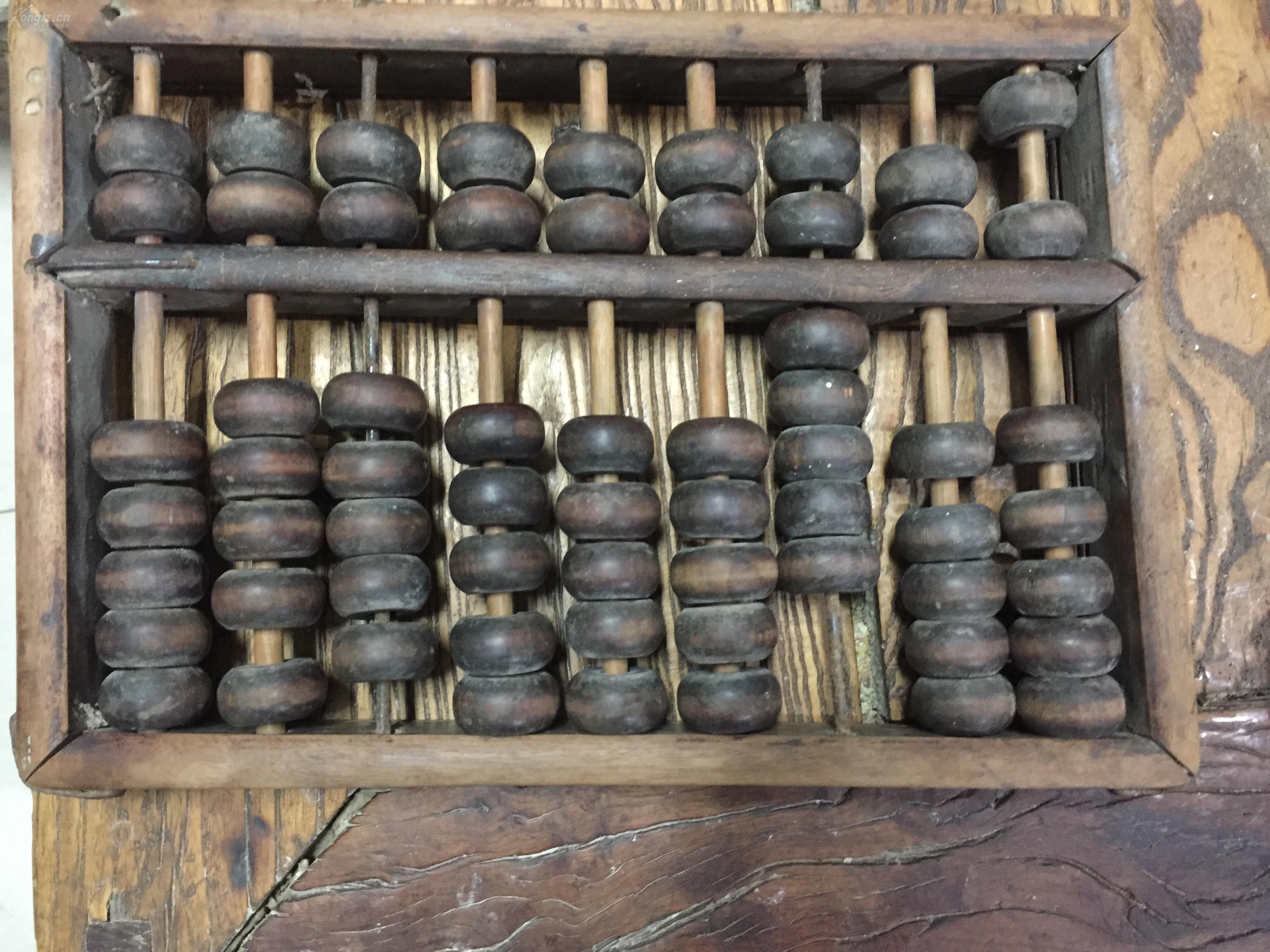 清代的黄杨木老算盘包老完整