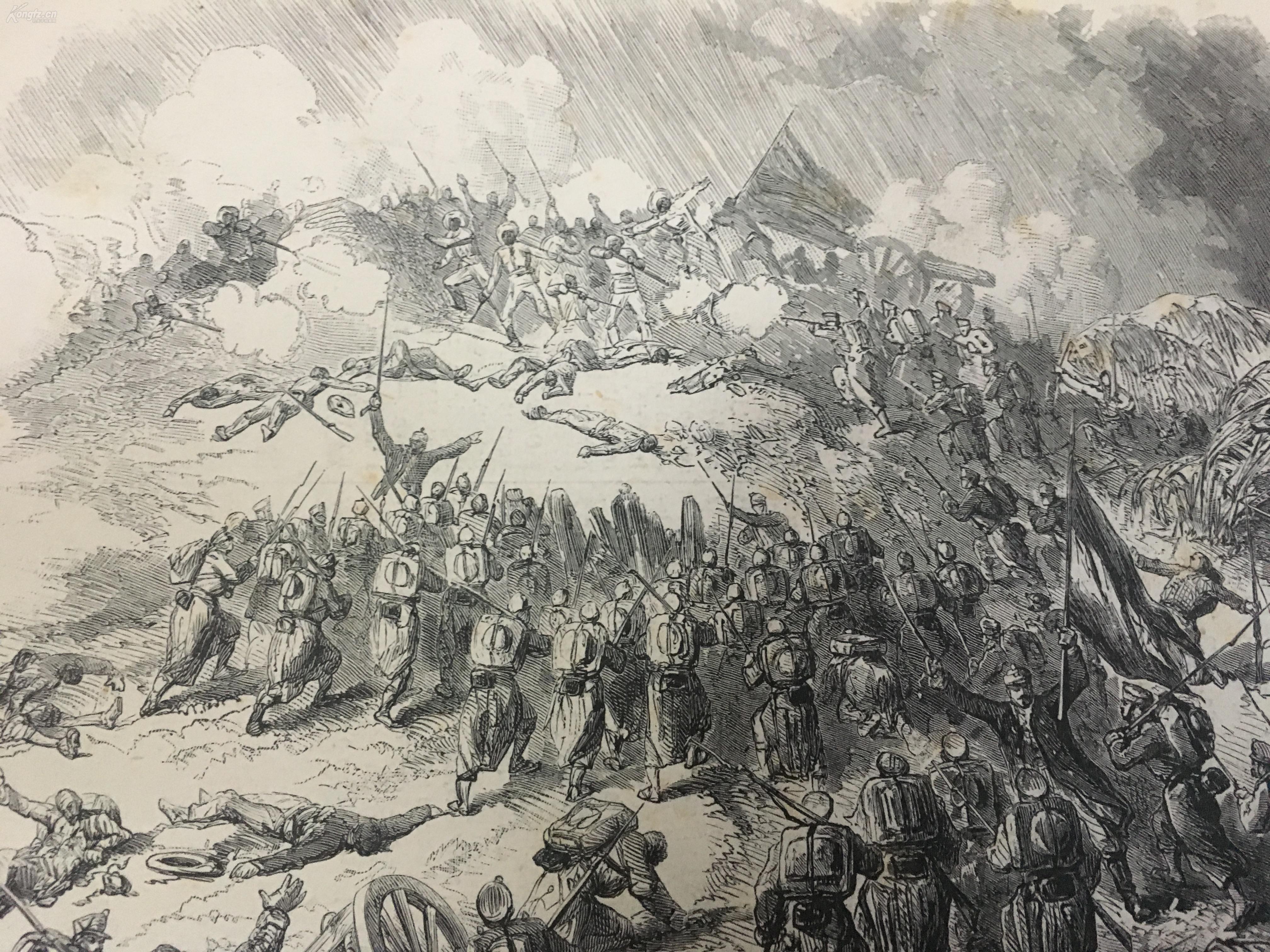 38*26 1871年法国巴黎公社铜版版画130