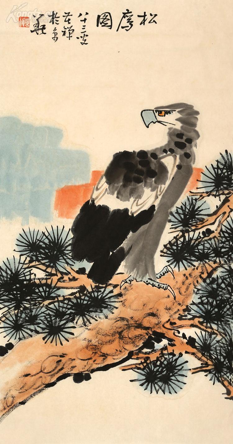 李苦禅 松鹰图.