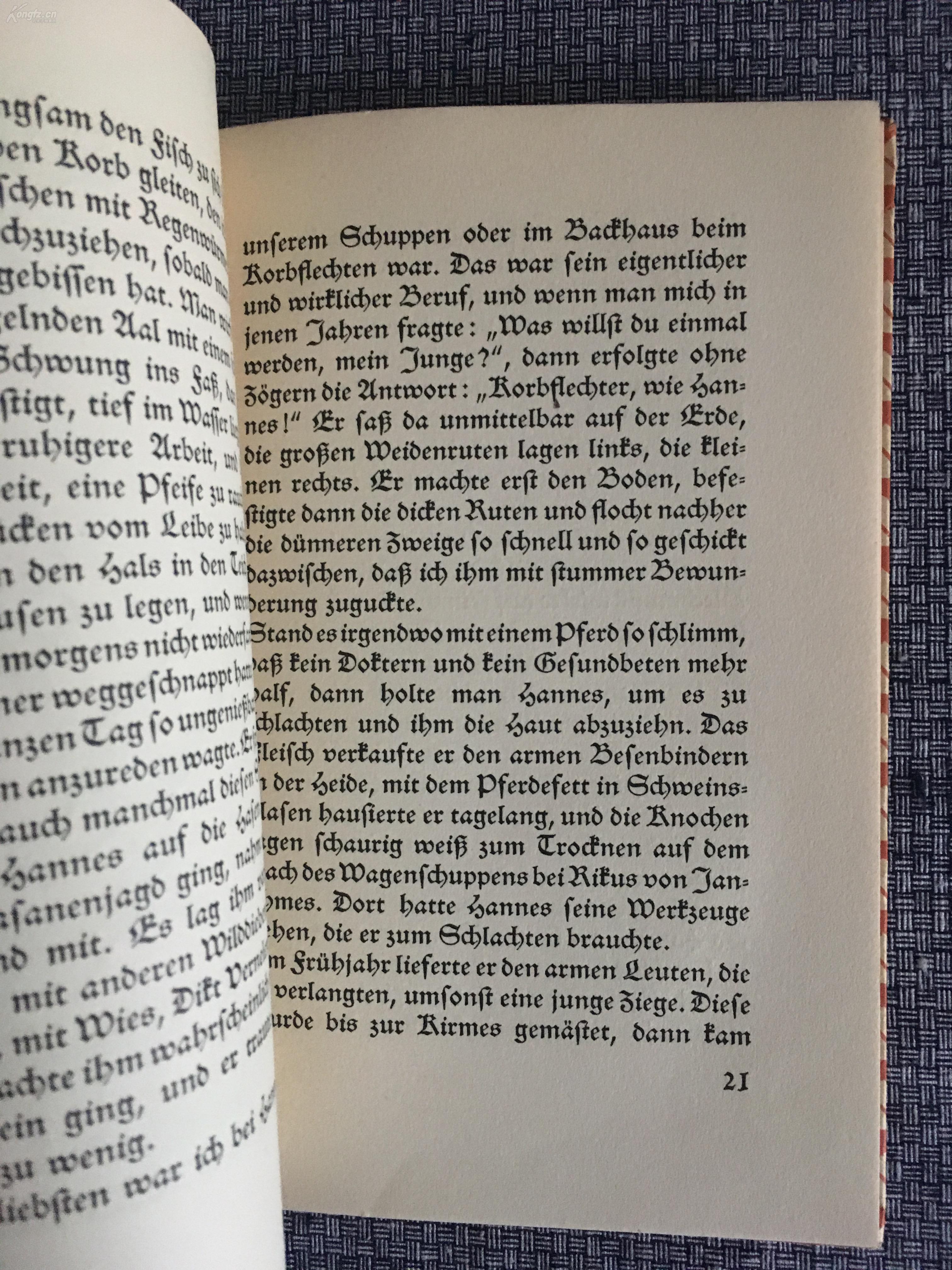 德国insel-bücherei系列丛书编号429(哥特字体)