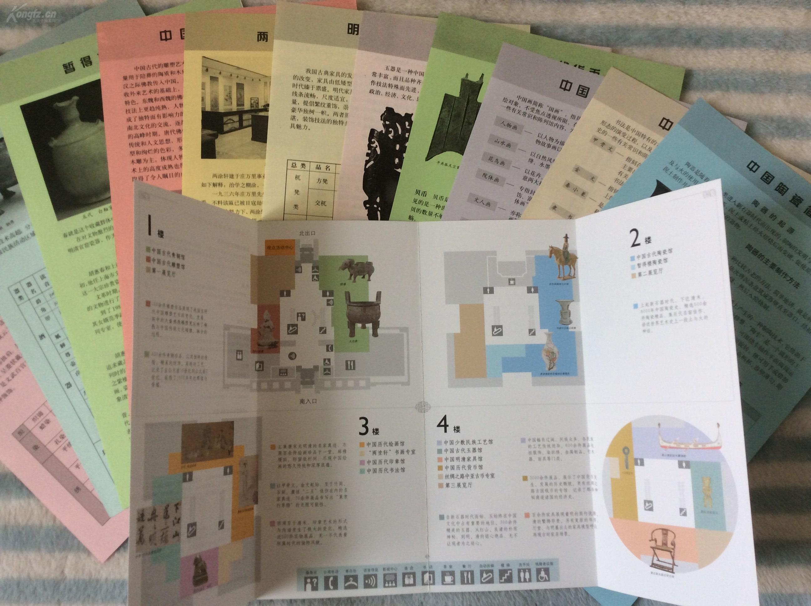 上海博物馆导览图(11 1)(中文版)(1份导览图,11份不同
