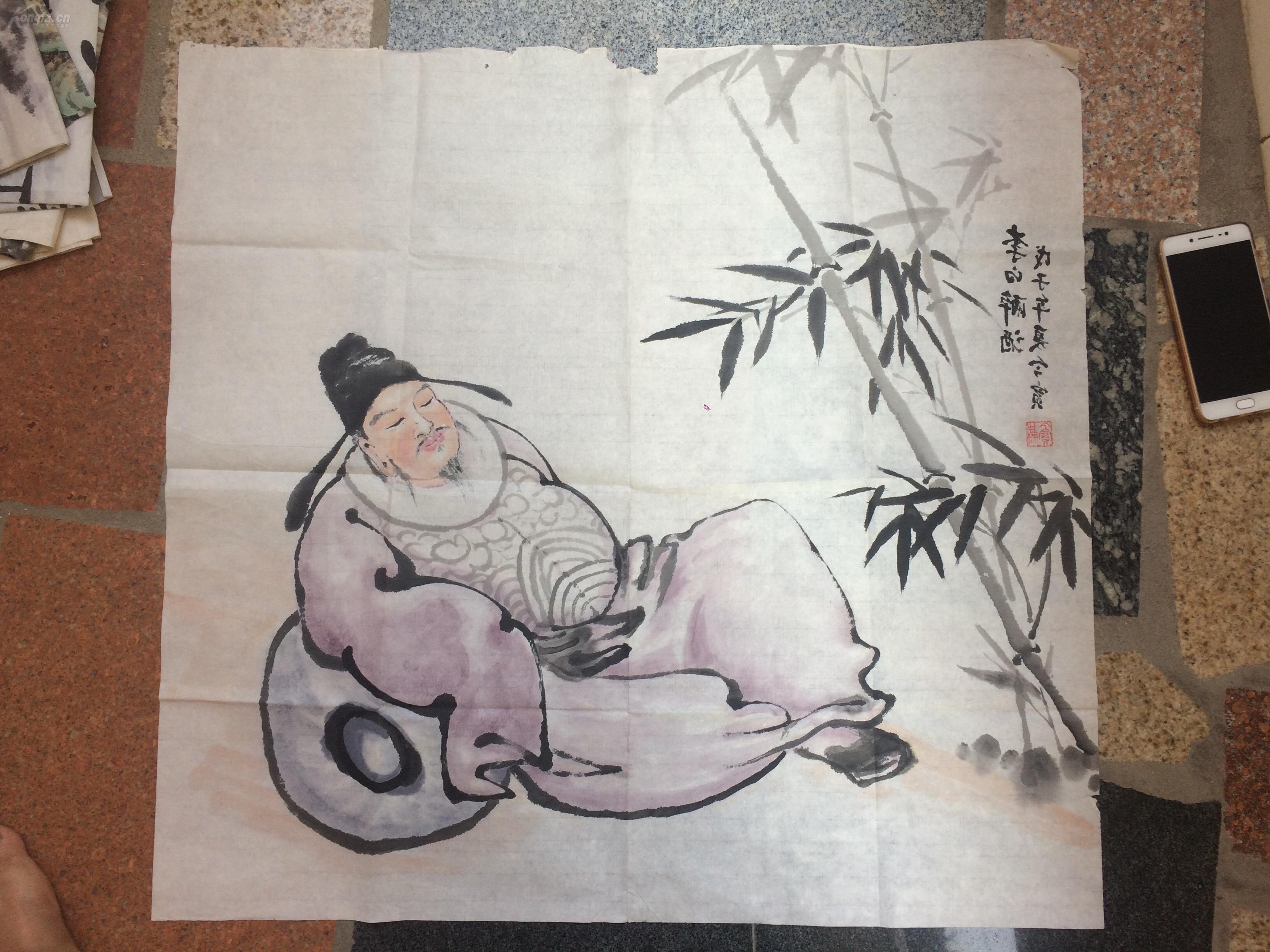 《李白醉酒》戊子年夏金宝---原画