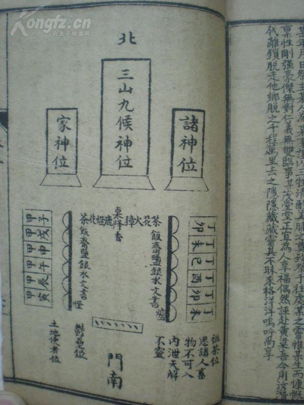 清光绪年上海书局石印本道家符咒咒语古籍增补秘传万法归宗四册五卷一