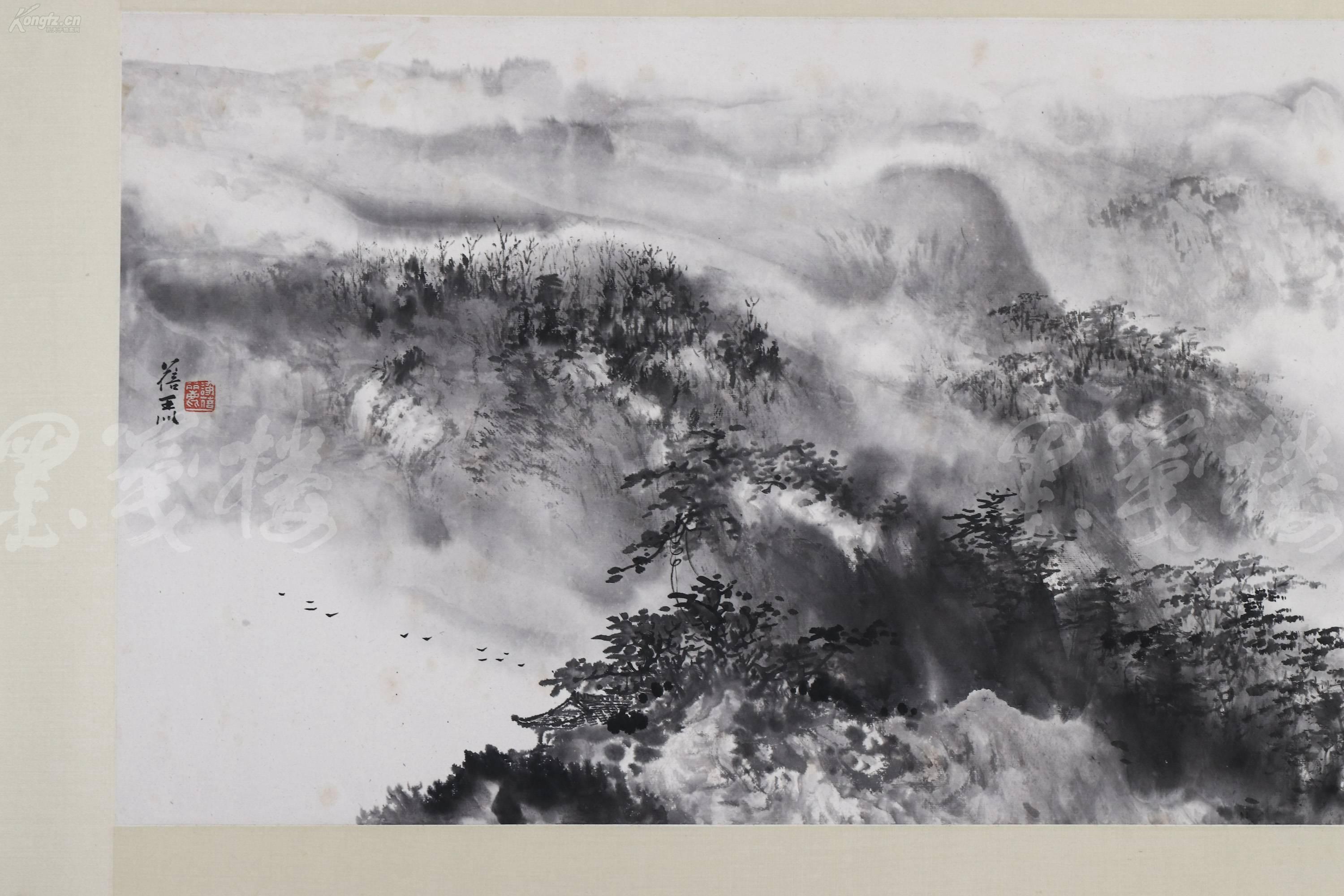 著名画家,原中国水墨画誉墨会会长 谢蓓丽 水墨山水画
