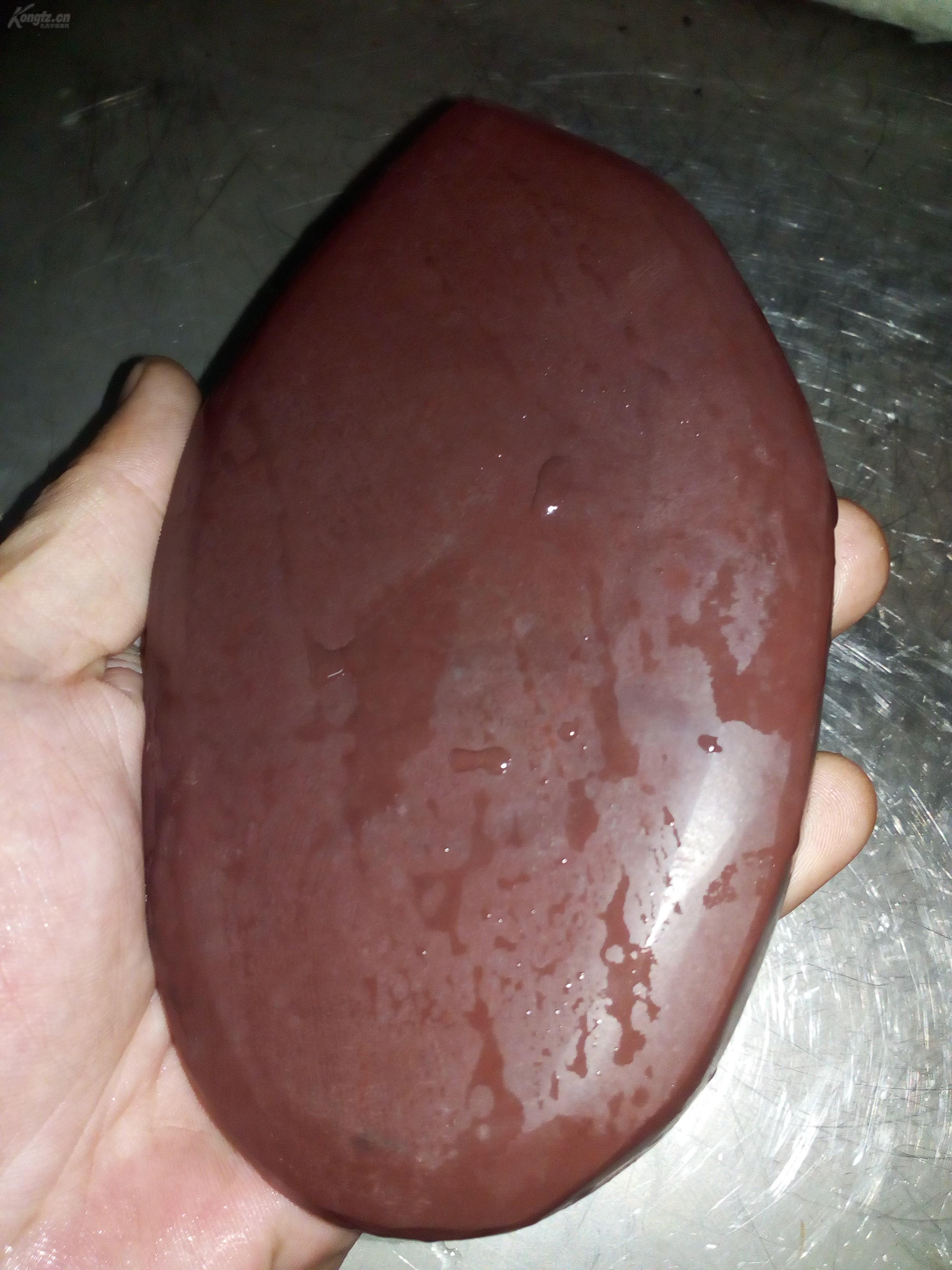 标准猪肝红,肉石带筋脉.尺寸15