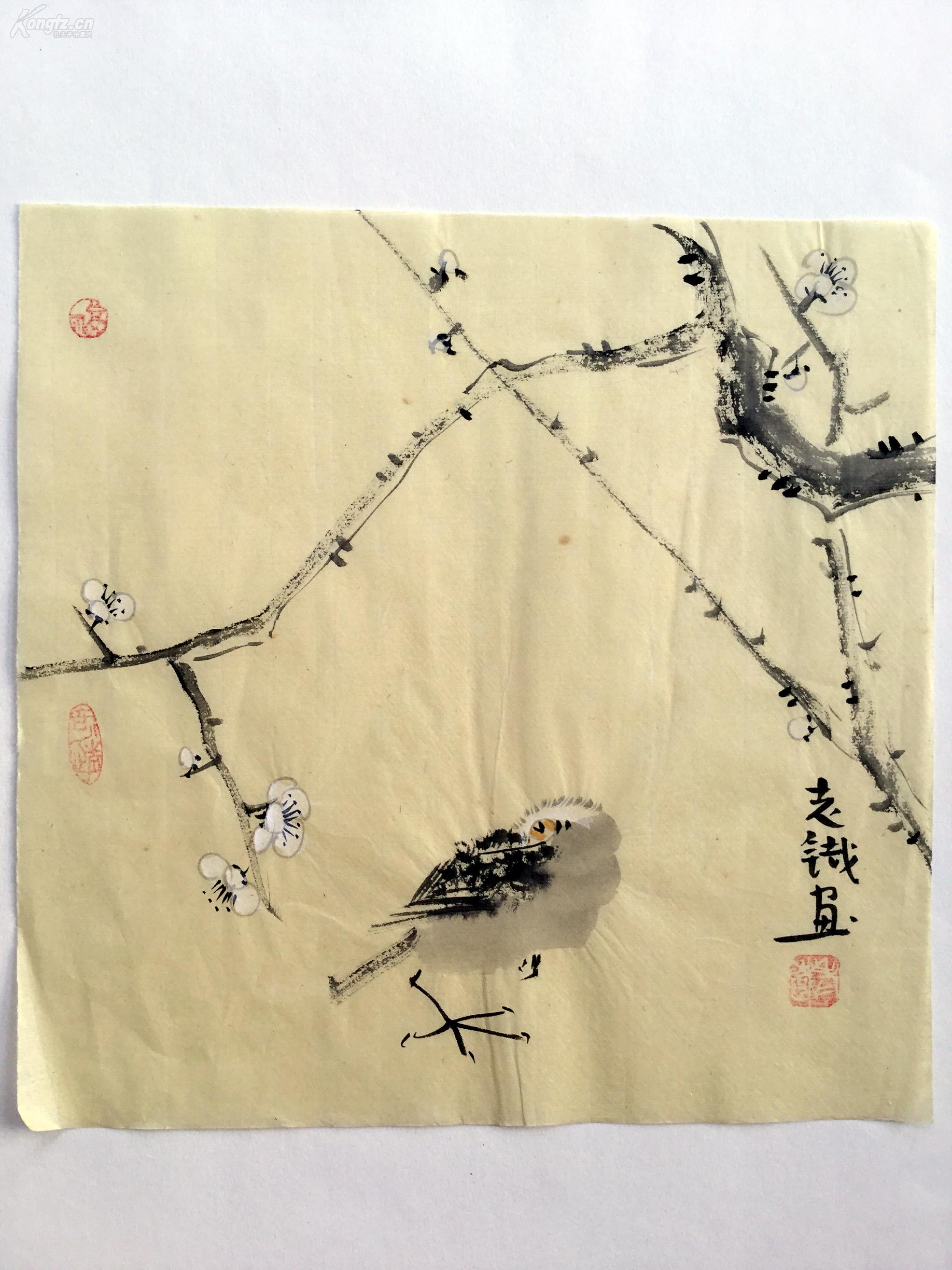 【大写意花鸟水墨画】--赏梅 老铁书画真迹