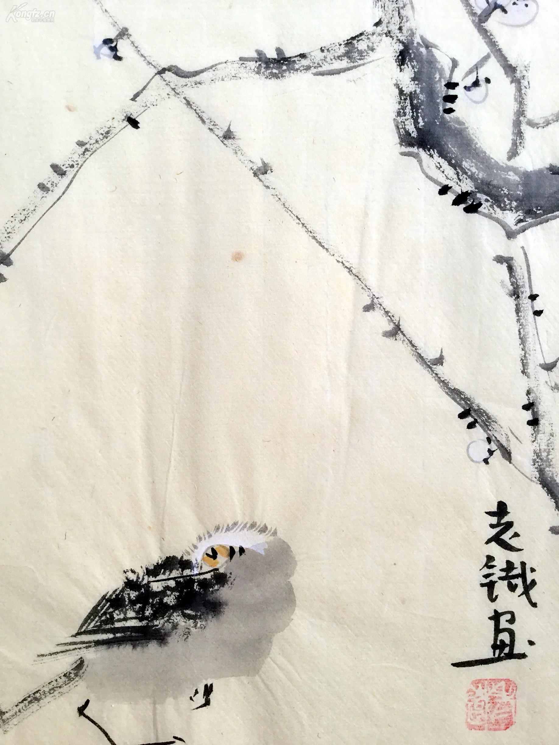 【大写意花鸟水墨画】--赏梅 老铁书画真迹