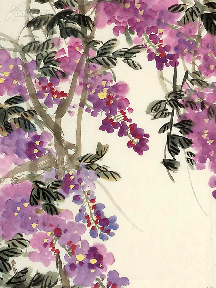吴昌硕 紫藤.