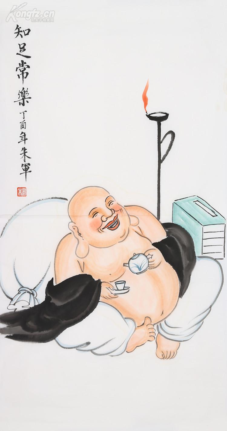 朱军 知足常乐图