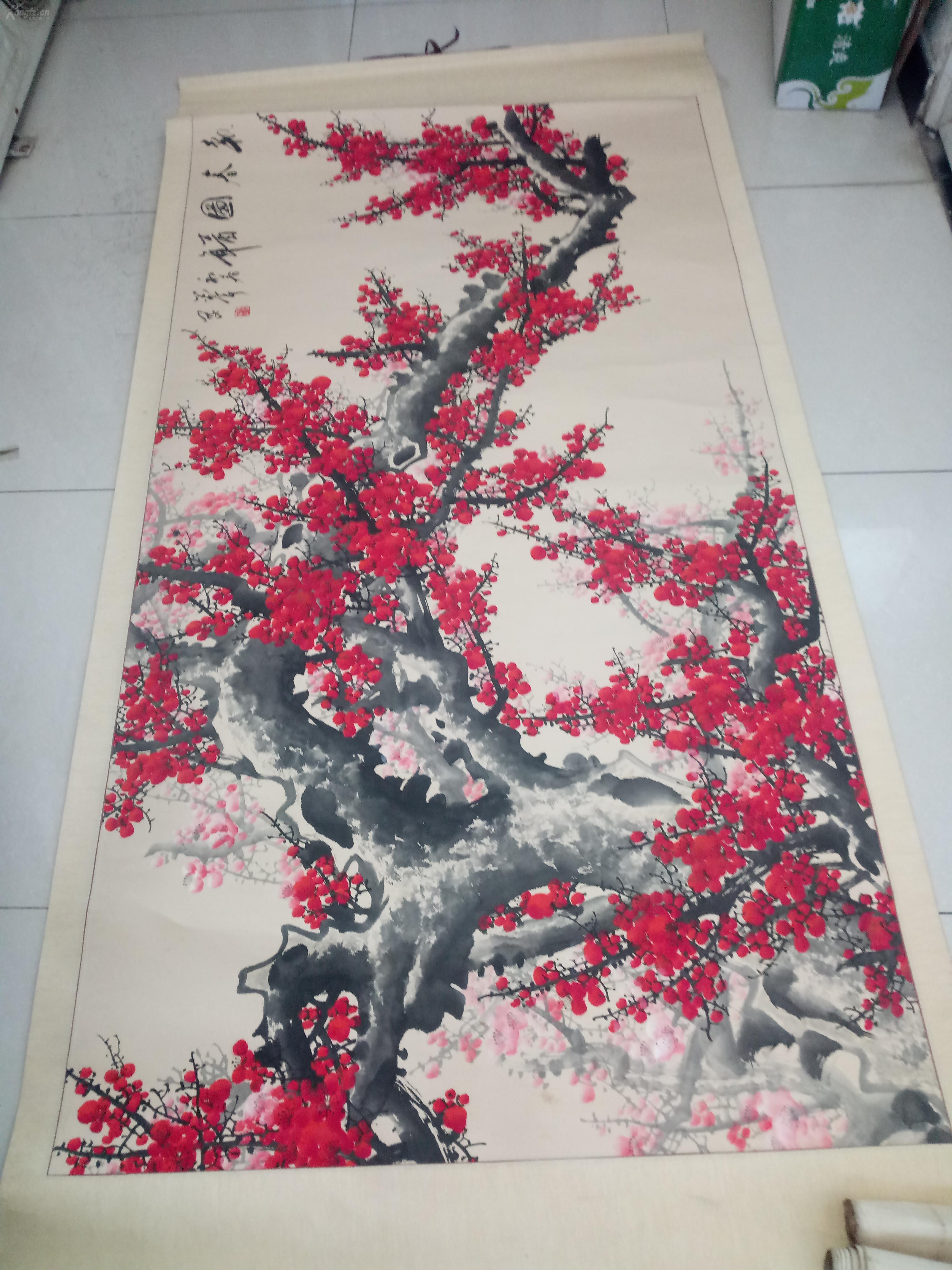 著名画家墨宇国画一幅13平尺保真.