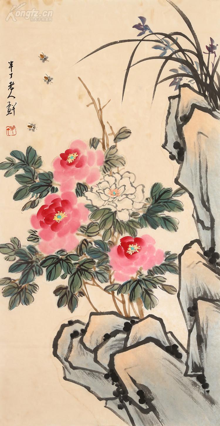陈半丁花鸟