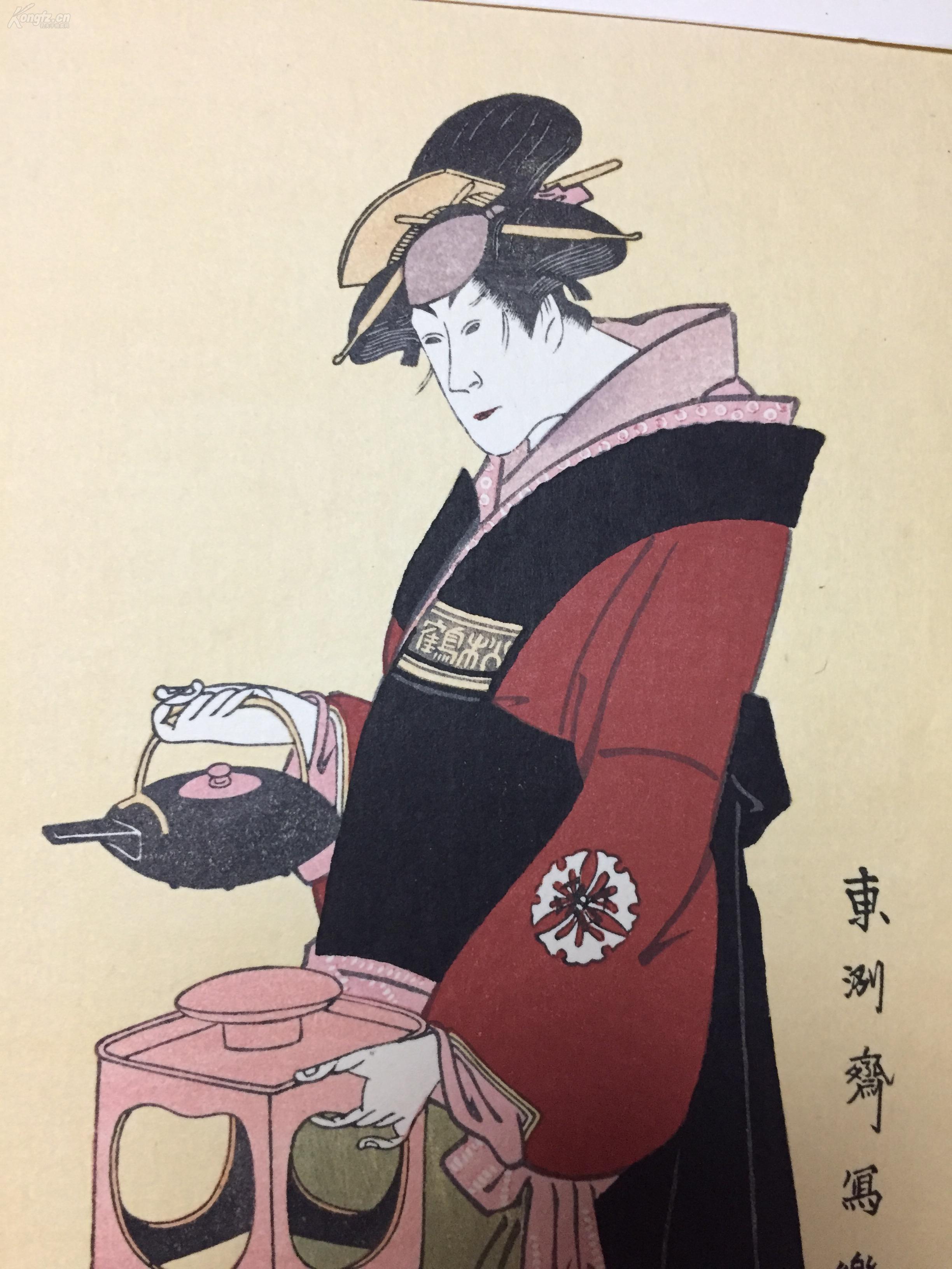 东洲斋写乐※纯手搨浮世绘※套色木刻版画※大江户木版社※大判尺寸