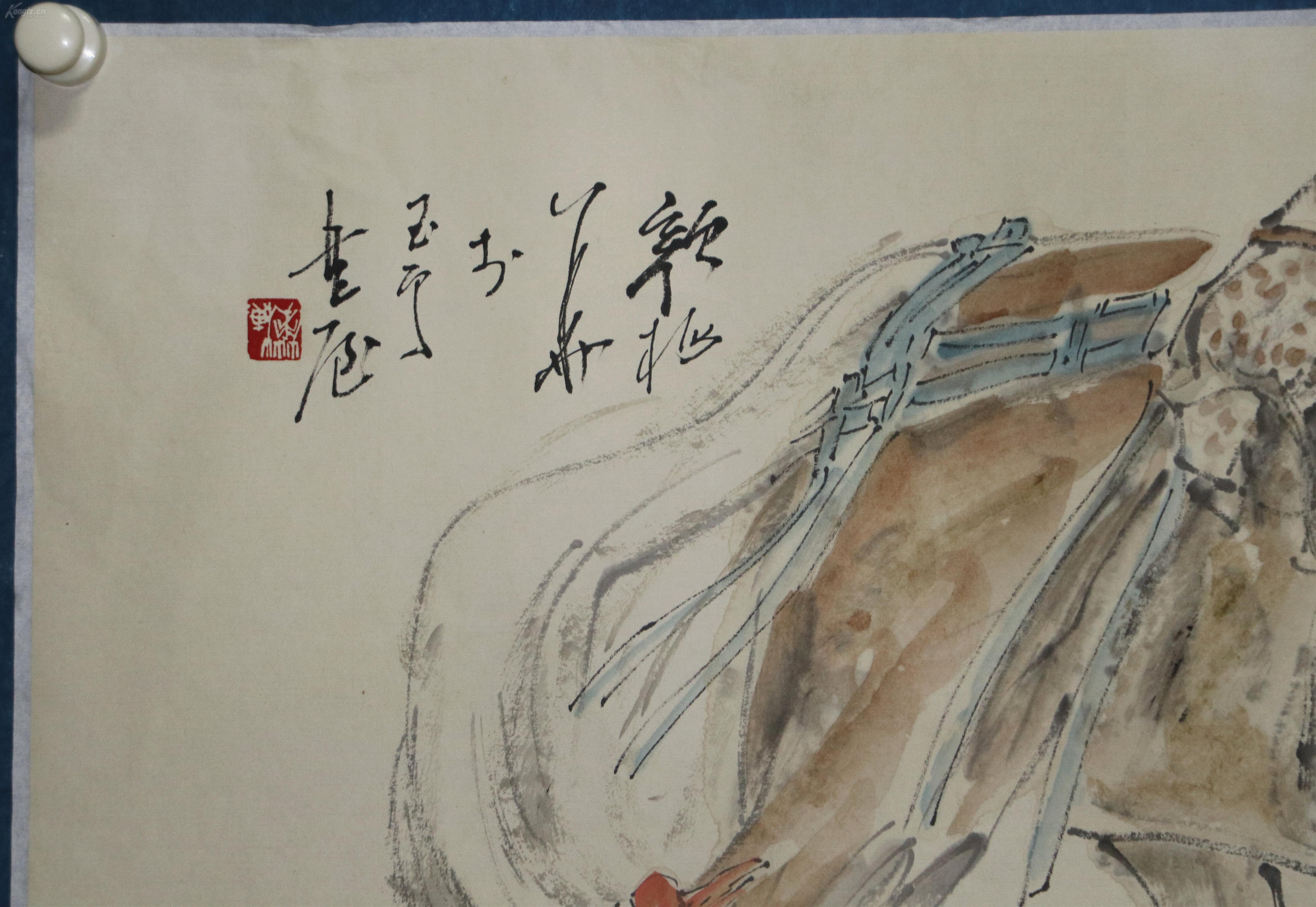 连环画"四小名旦"之一.《颜梅华》 人物画
