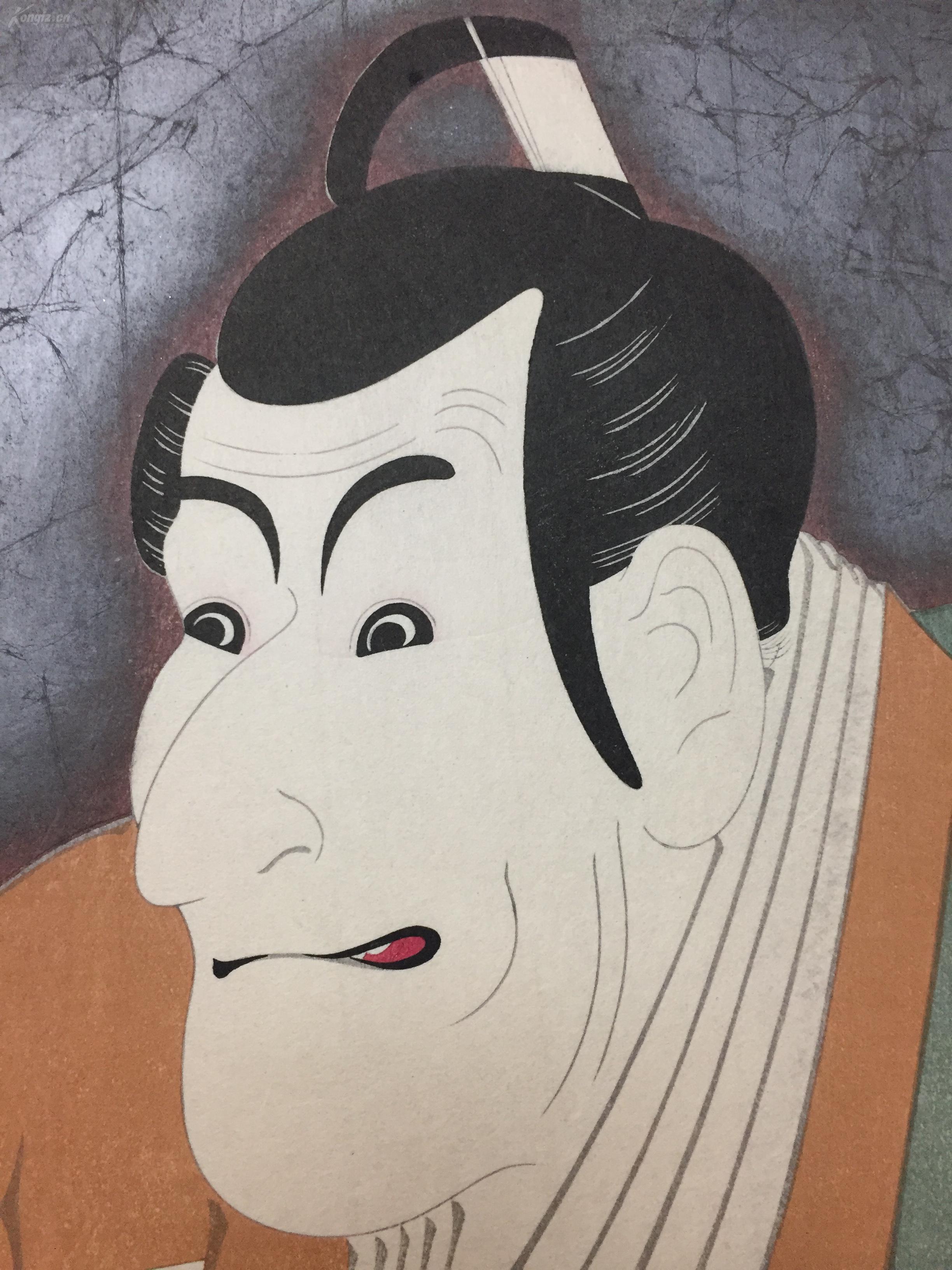 东洲斋写乐※纯手搨浮世绘※套色木刻版画※大江户木版社※大判尺寸