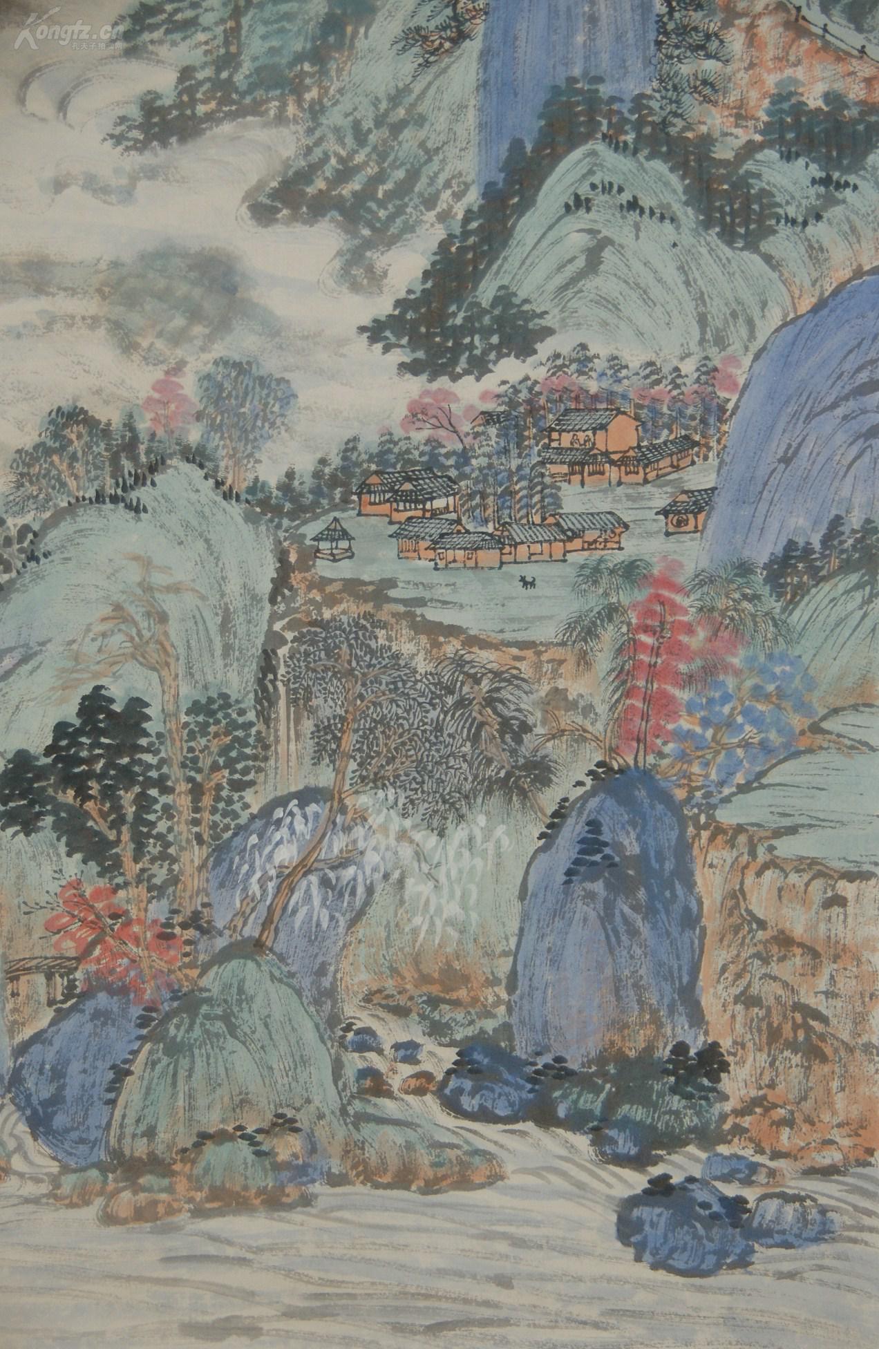金城近现代画家原中国画学研究会会长山水