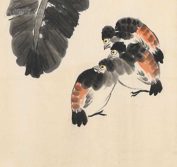 李苦禅 鹌鹑