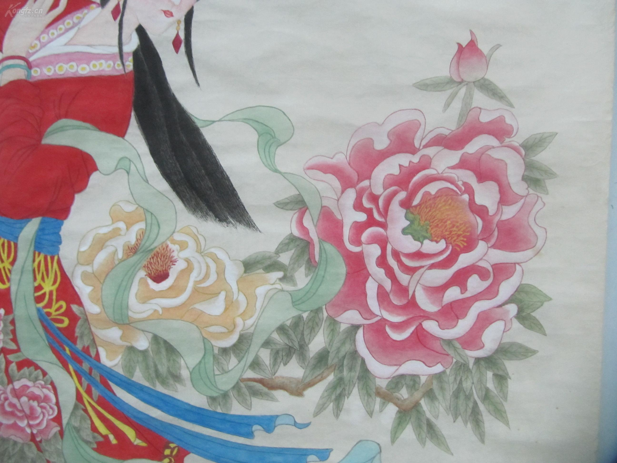 王蓉娟 作 工笔 牡丹仙子国画一幅 尺寸83/62厘米 wb0