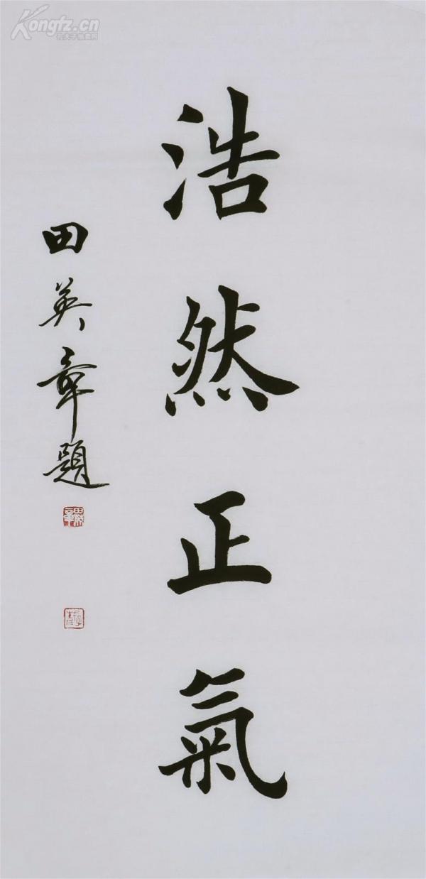 田英章 书法 浩然正气