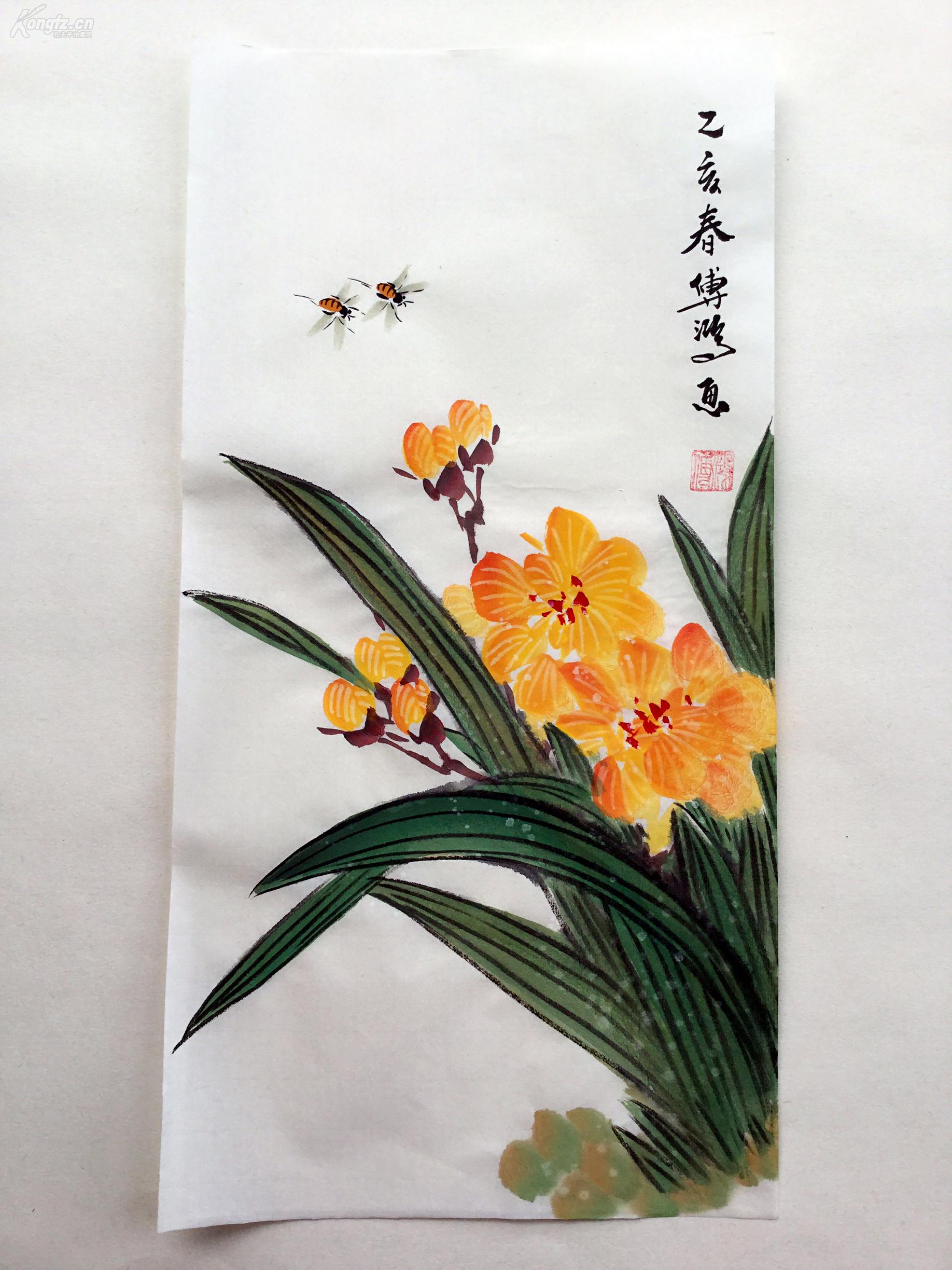 【大写意花鸟水墨画】--清供图 山外书画真迹