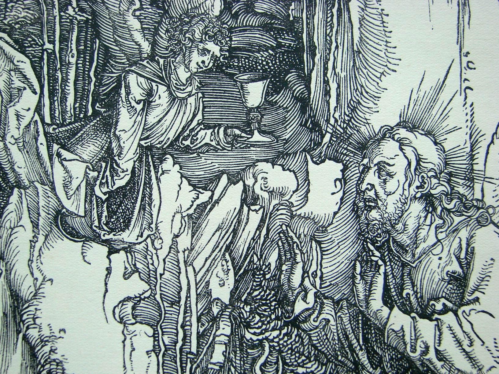 "巨幅丢勒名画"1886年版"丢勒albrecht dürer大受难"系列木刻版画—