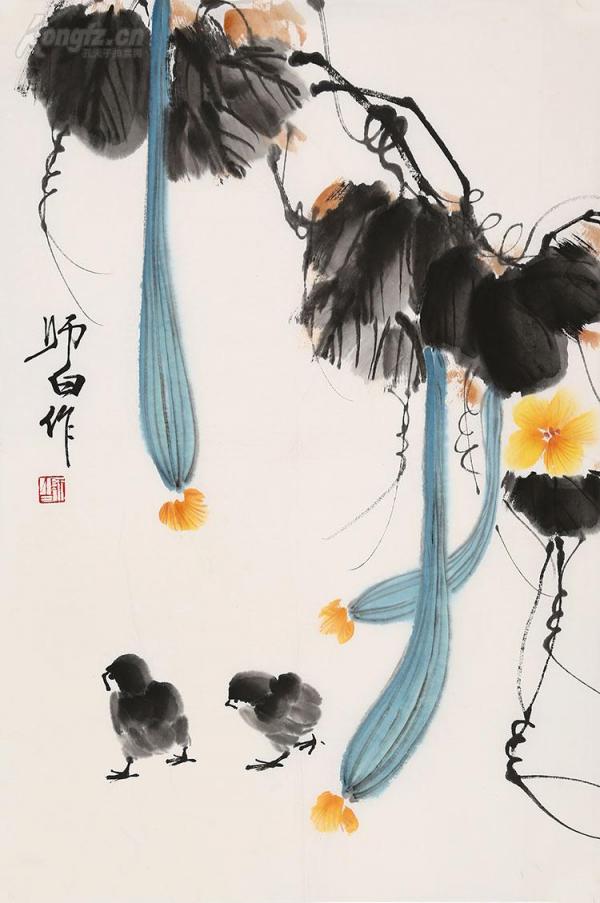 娄师白 丝瓜小鸡1