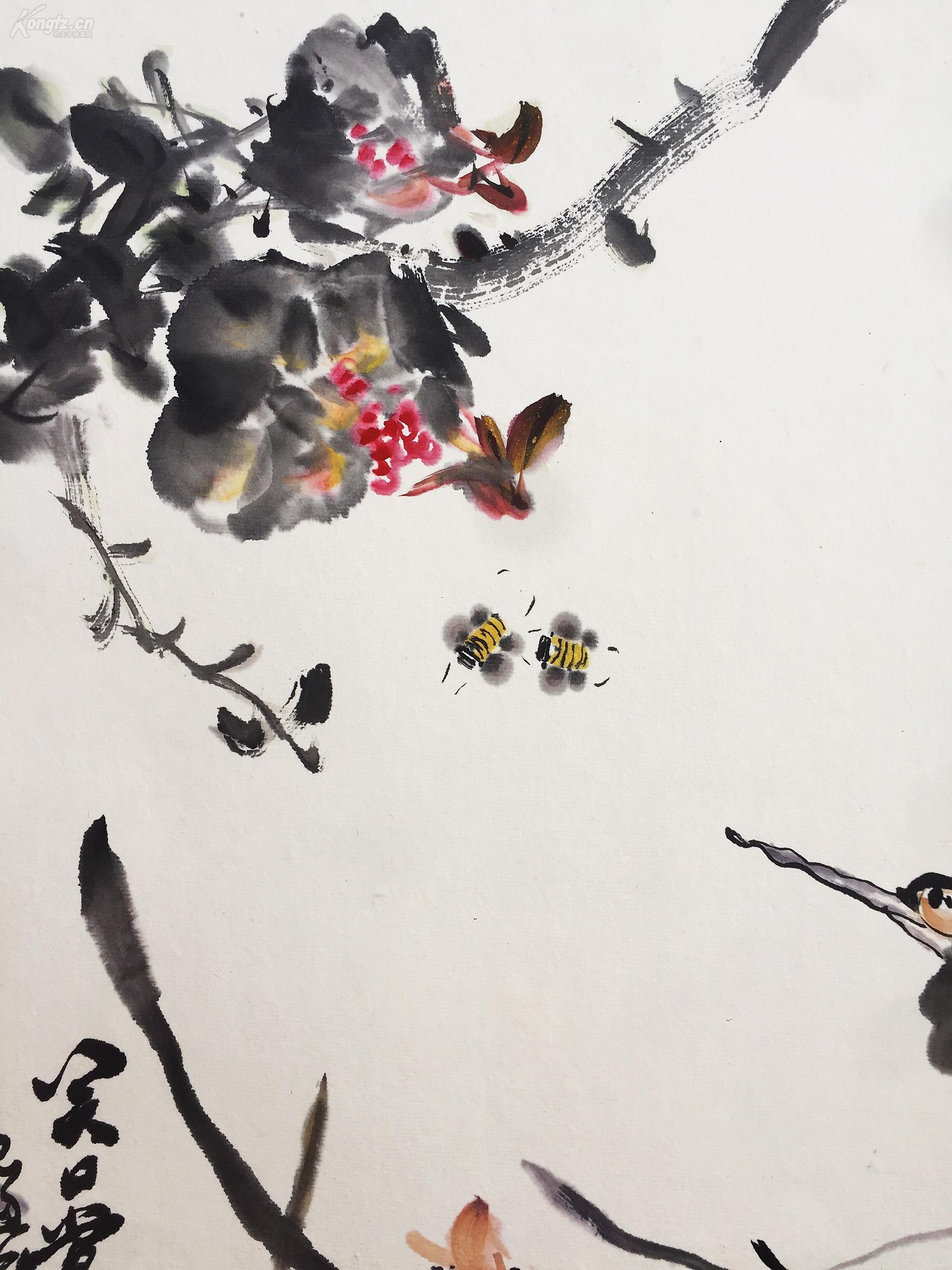 笑口常开 尚贤书画真迹 【大写意花鸟画】(已托裱)