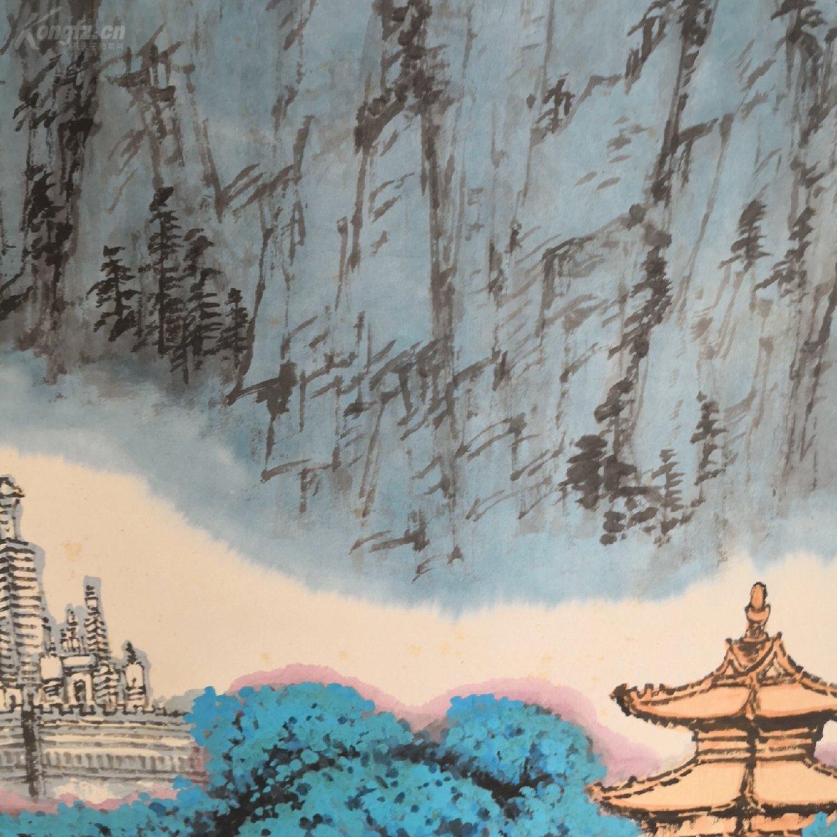 张步先生山水画立轴.