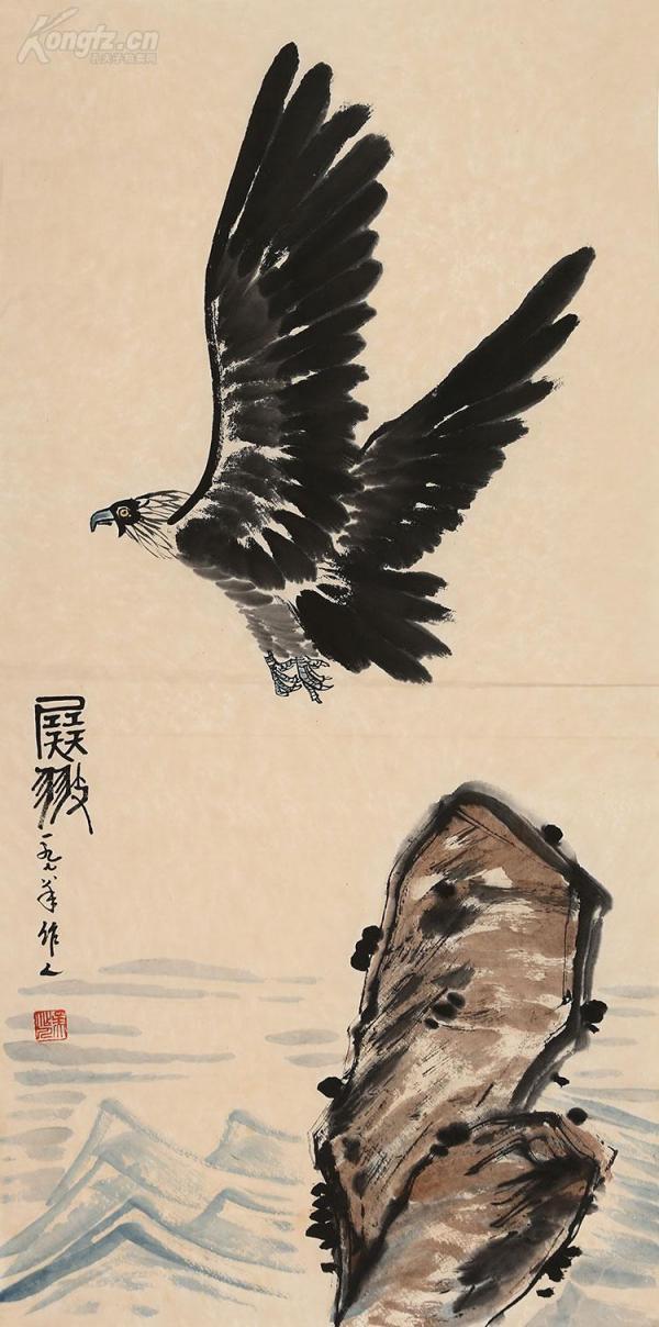 吴作人 鹰x