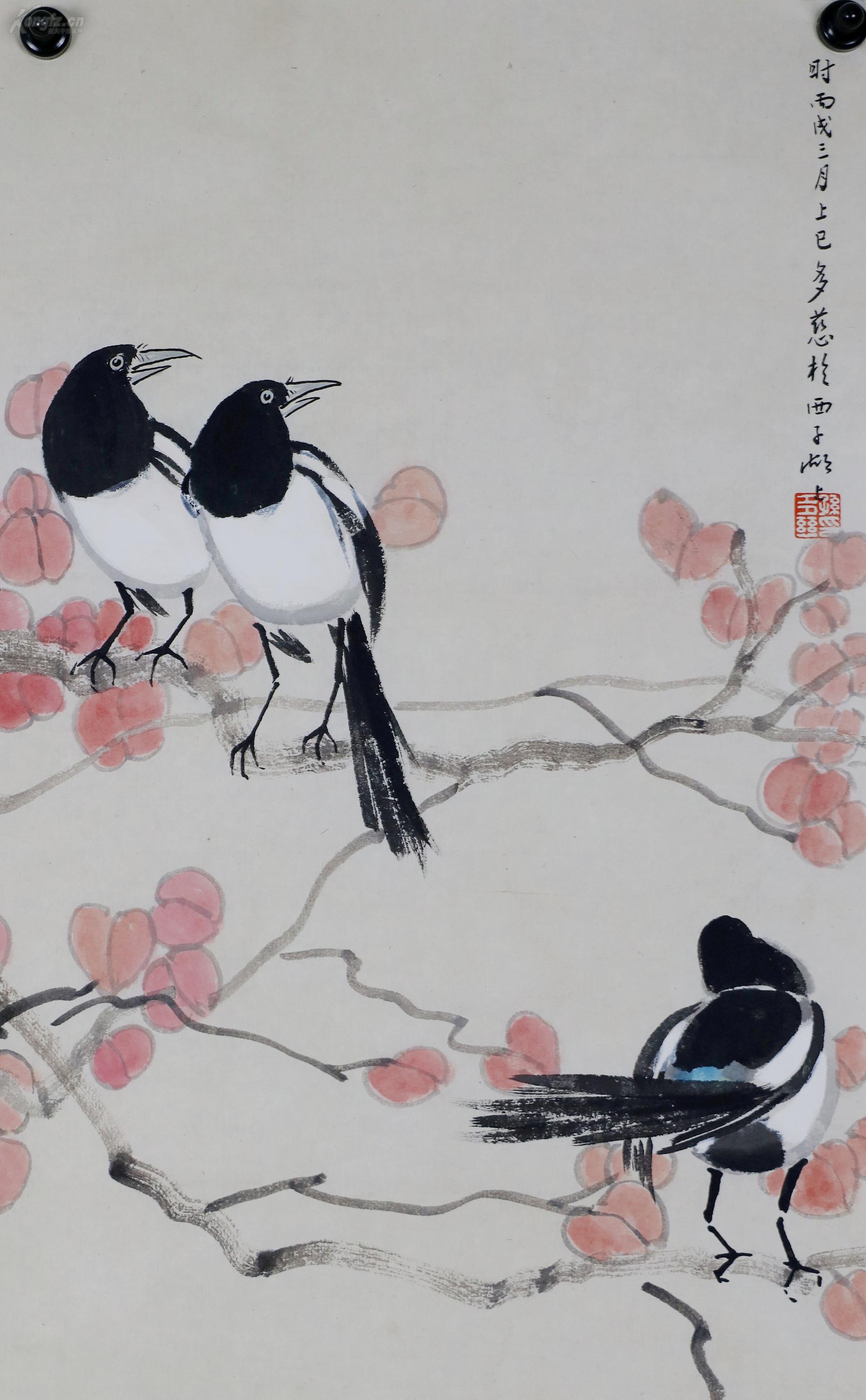 徐悲鸿弟子孙多慈花鸟