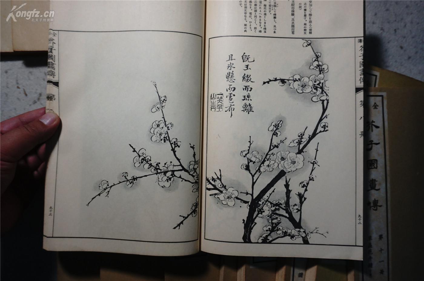13册全 《芥子园 画谱》1935年 ( 线装 13册全, 品相佳 ) 印制精良