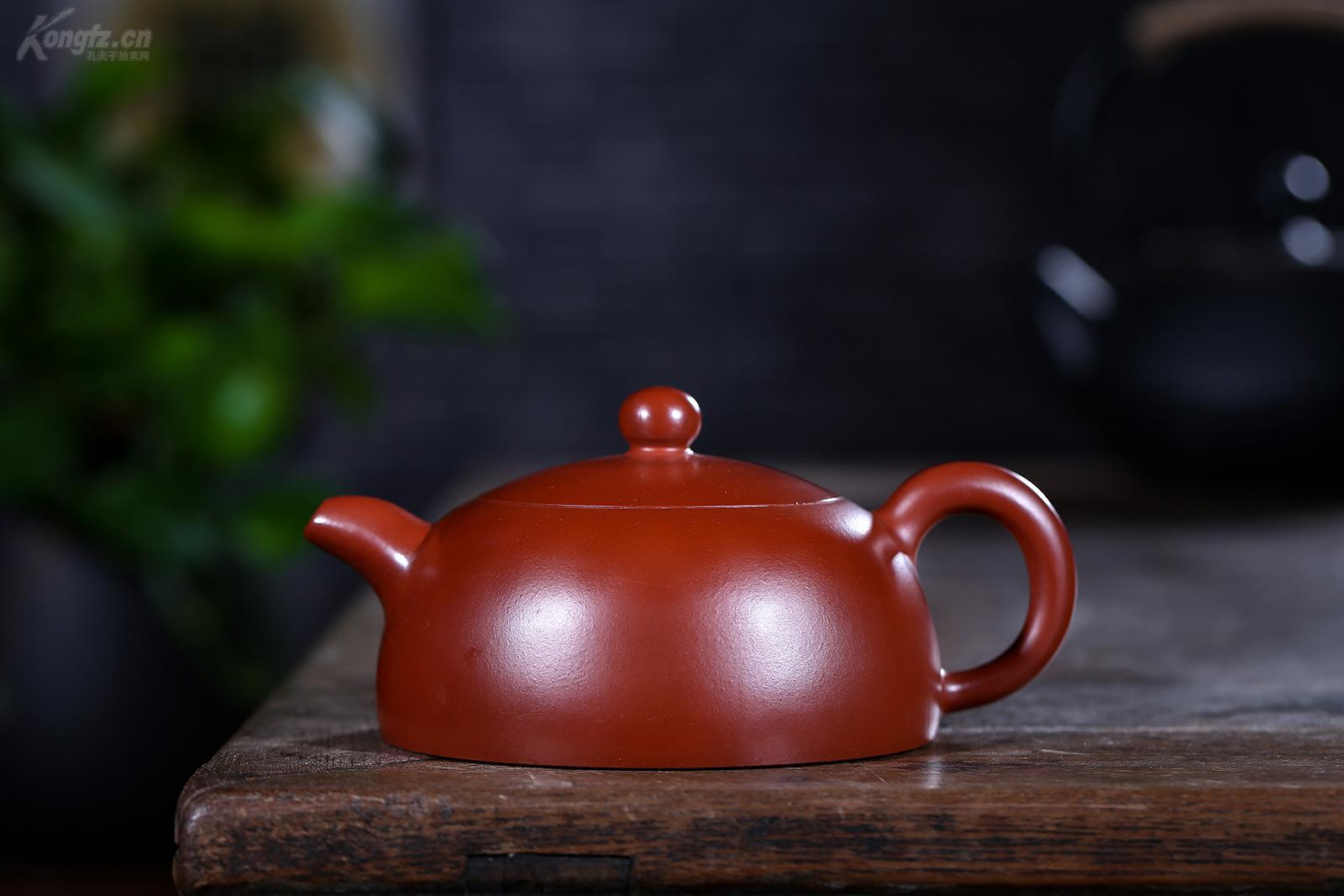 宜兴原矿紫砂壶 半月大红袍名家纯手工 茶壶茶具