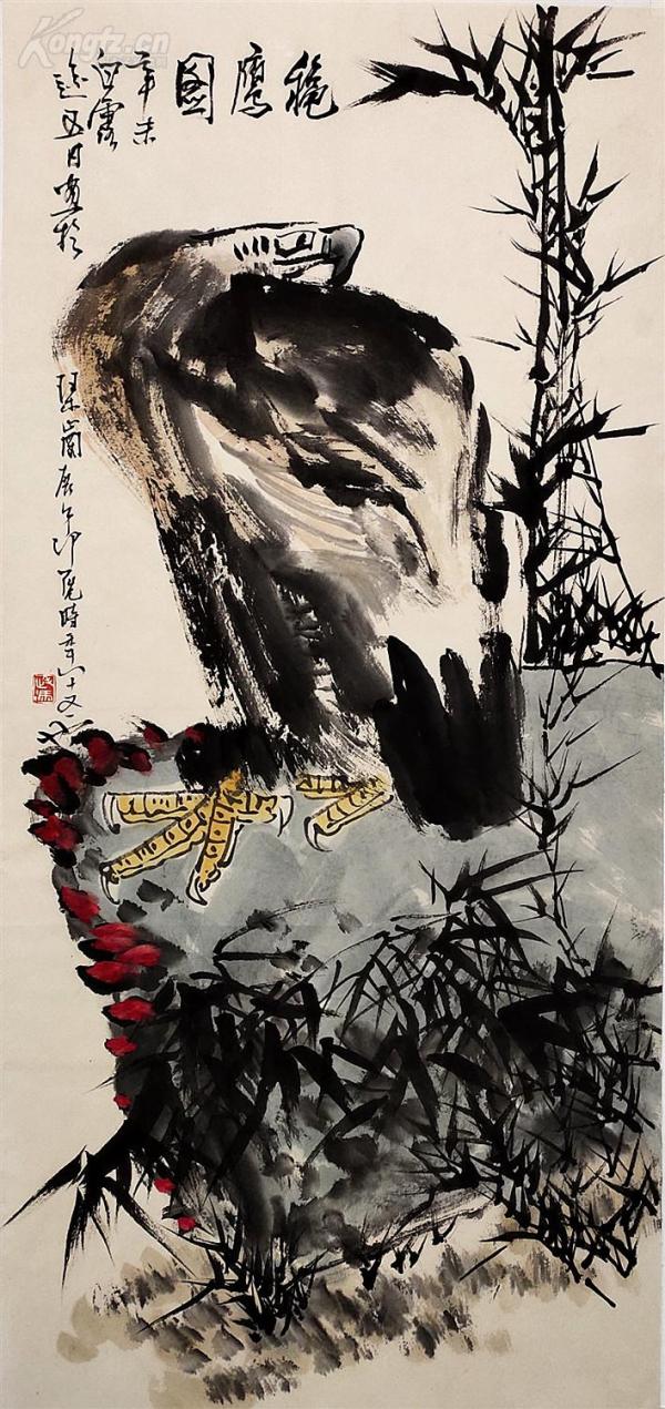 山东画院 名誉 院长,青岛画院 名誉 院长【冯凭】鹰