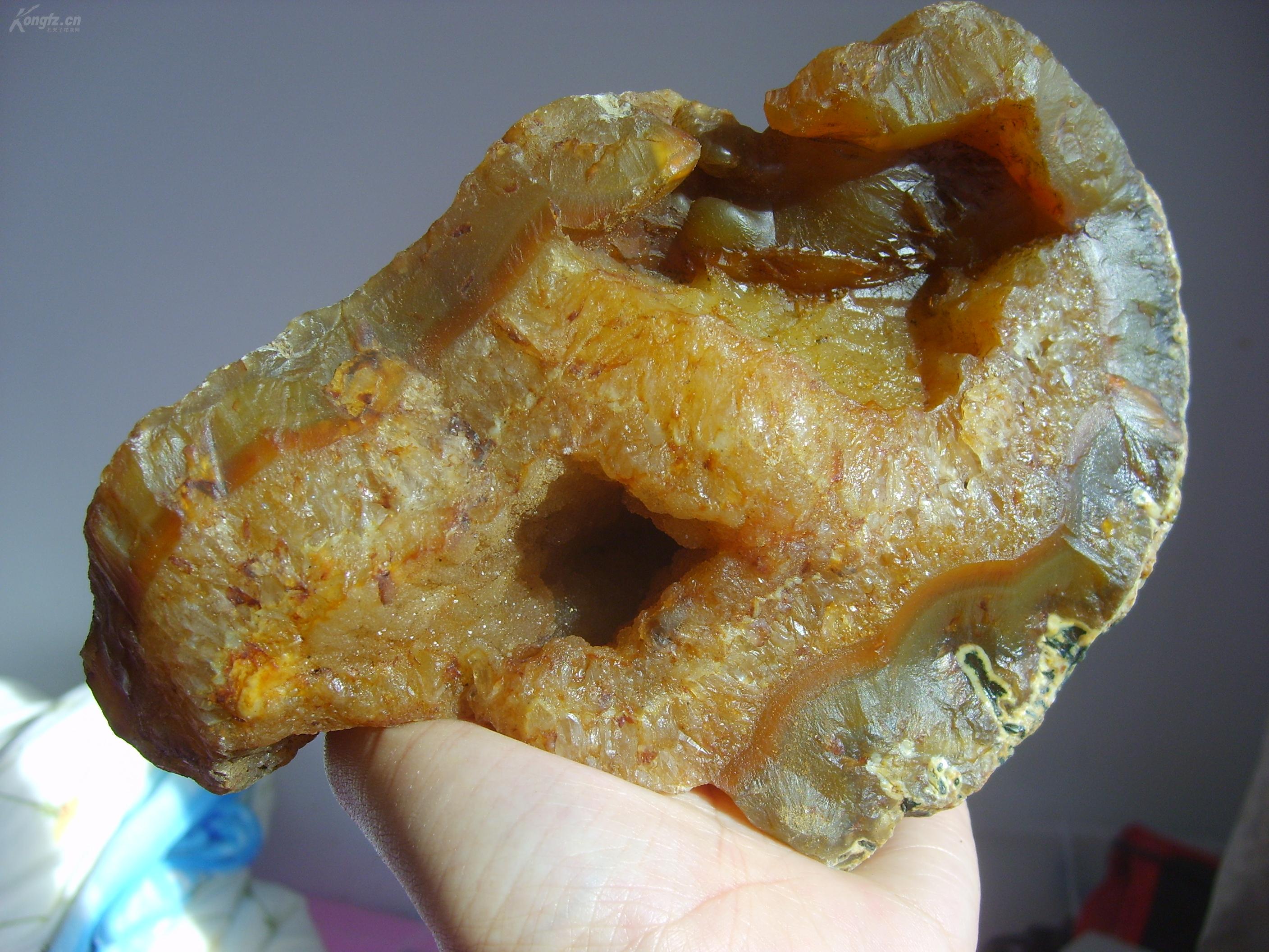 大块晶洞黑龙江玛瑙原石肉石奇石摆件
