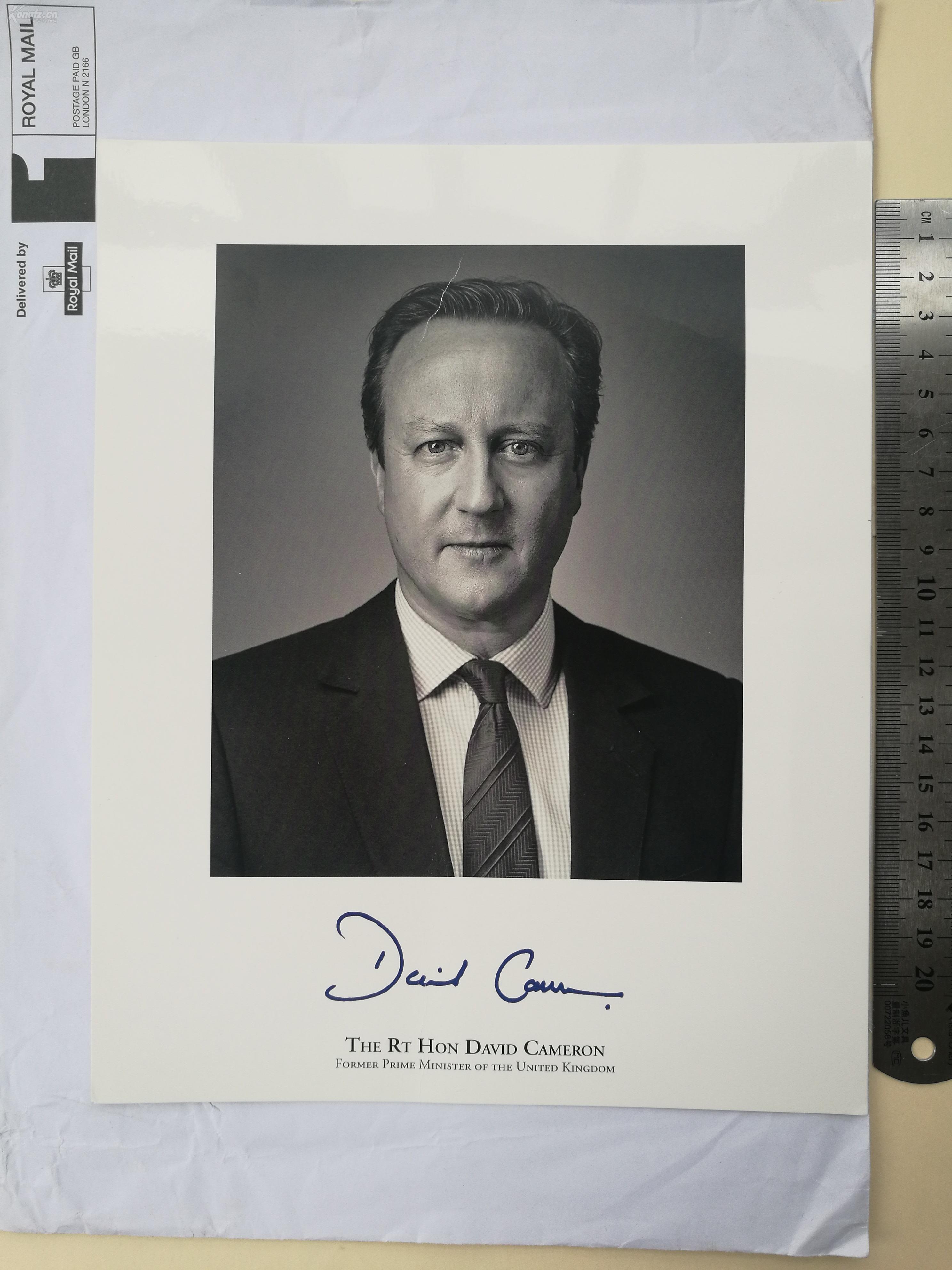 议员(2001-2016),戴维·卡梅伦(david cameron),官方签名大照片1张
