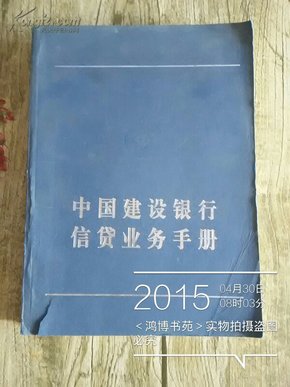 中国建设银行信贷业务手册(大16开)【正版现货