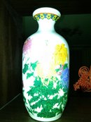 精美酒瓶：景德镇陶瓷—菊花酒瓶