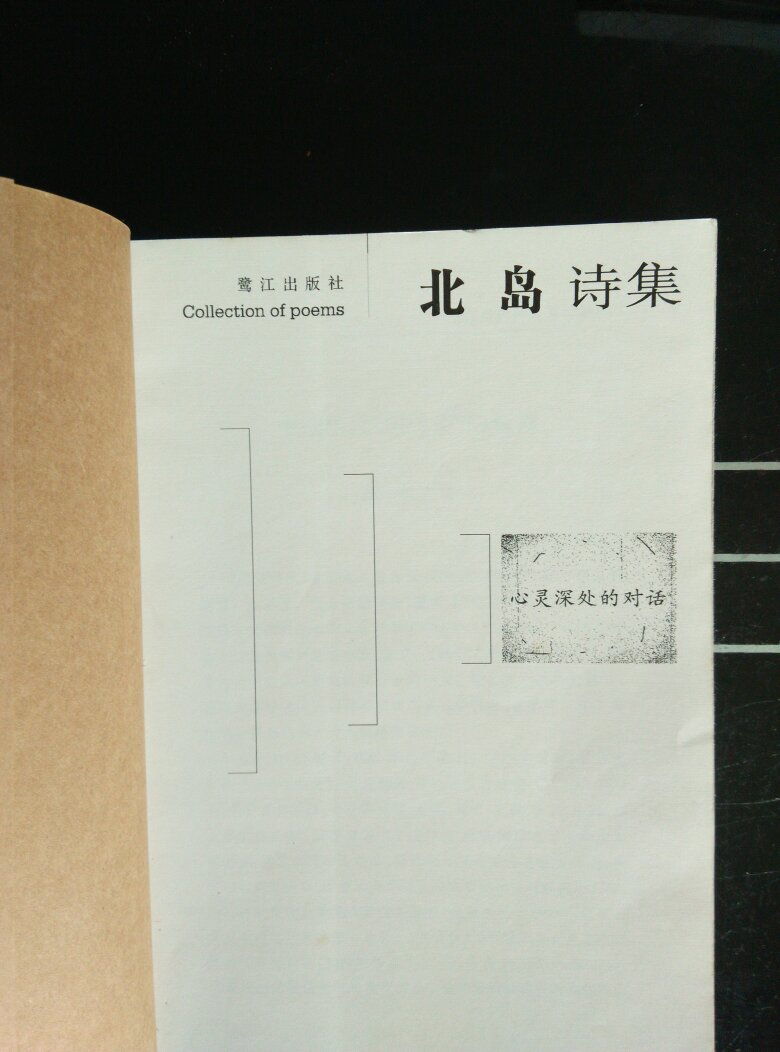 北岛诗集(心灵深处的对话)