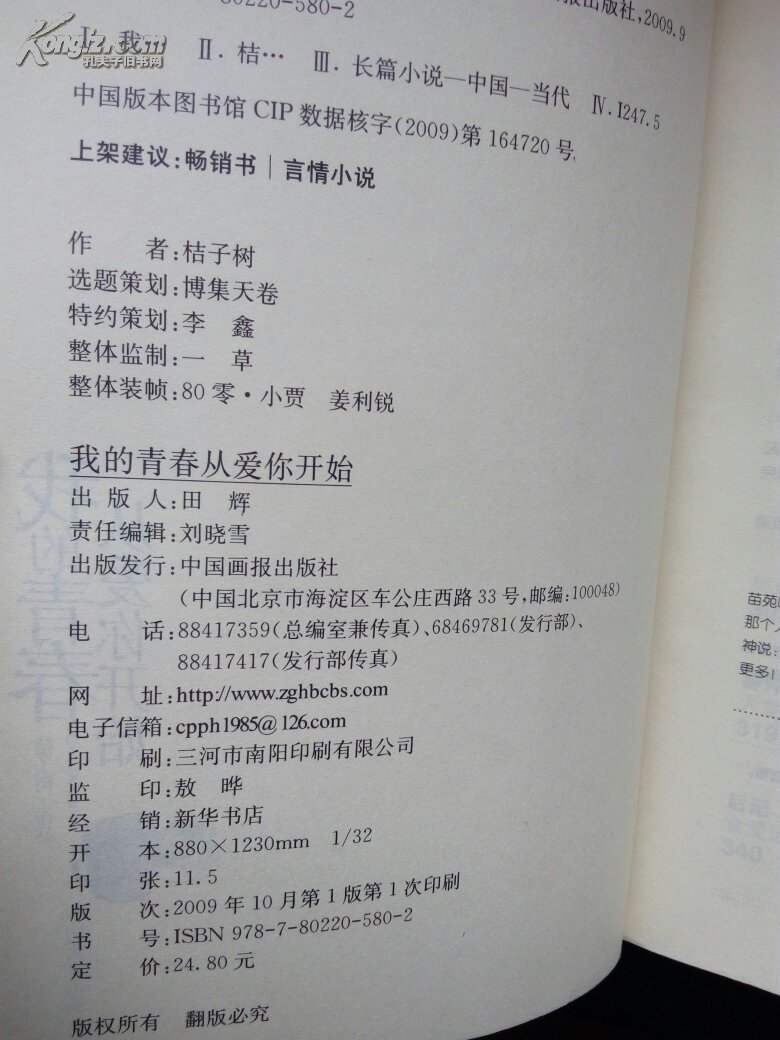 【图】我的青春从爱你开始_价格:35.00