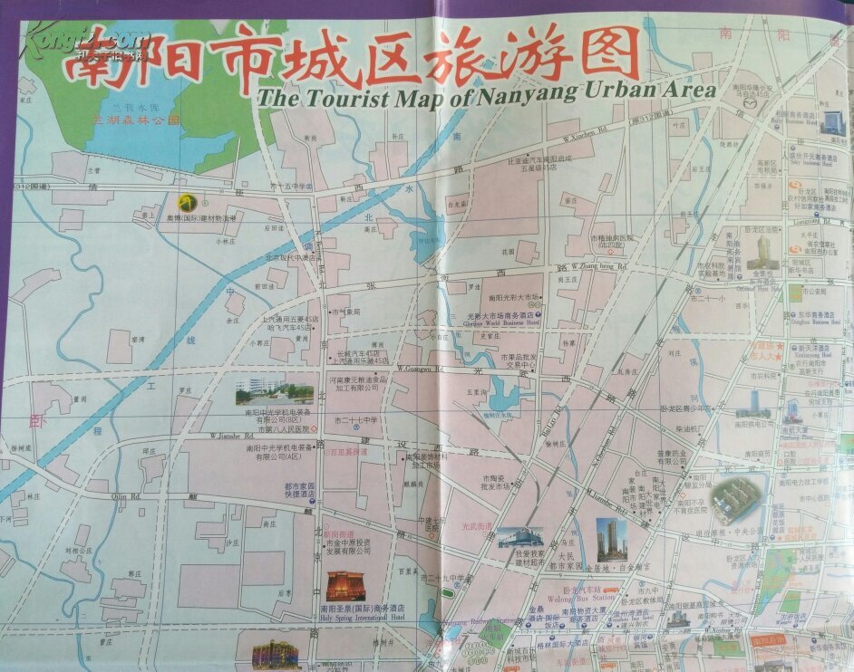 南阳市交通旅游图 南阳地图图片
