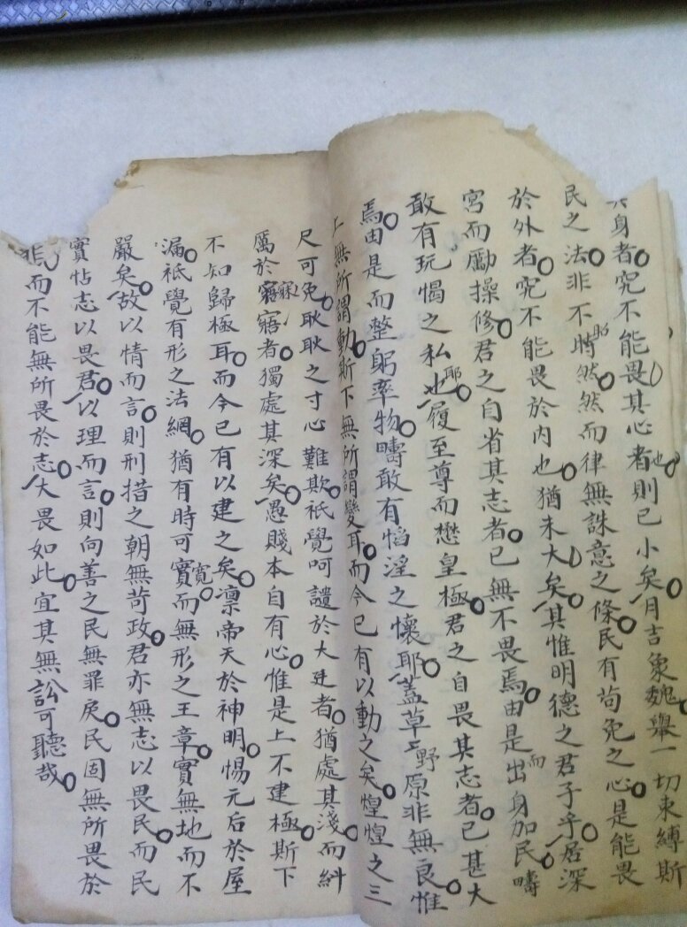 手抄本 清代科举往届中举八股文抄本
