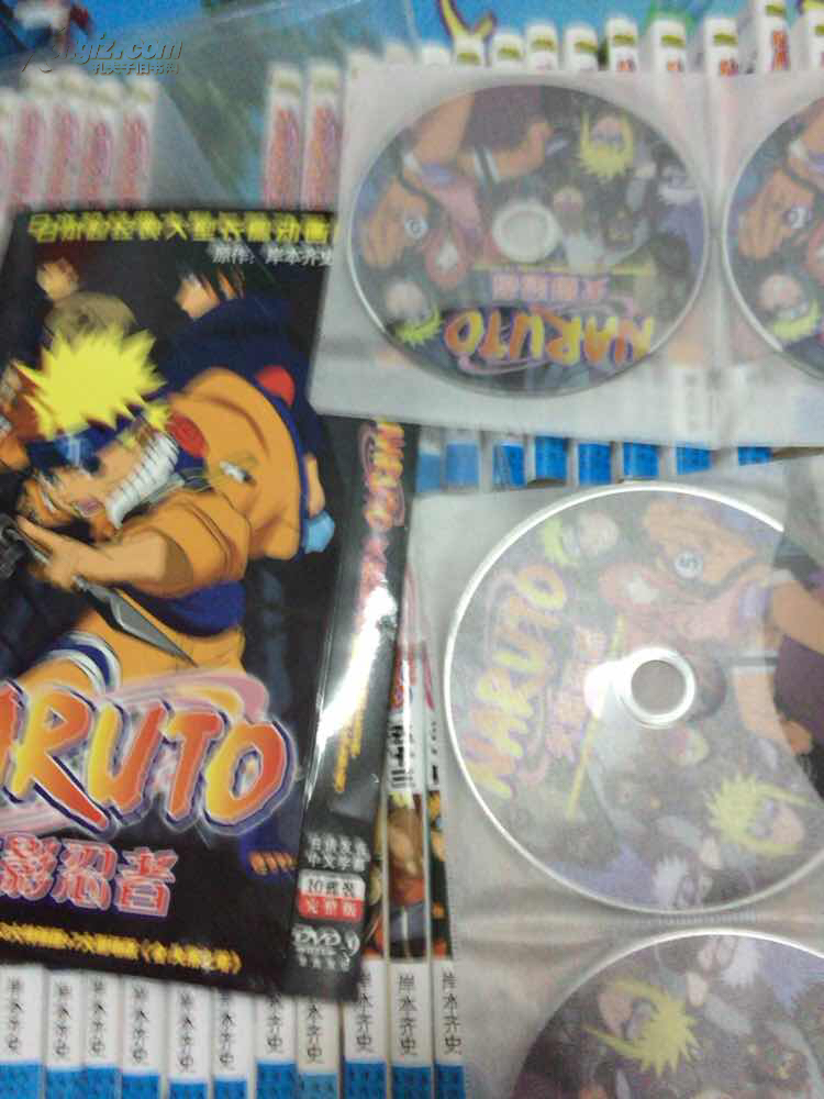 火影忍者 50册合售  10张光盘 见描述