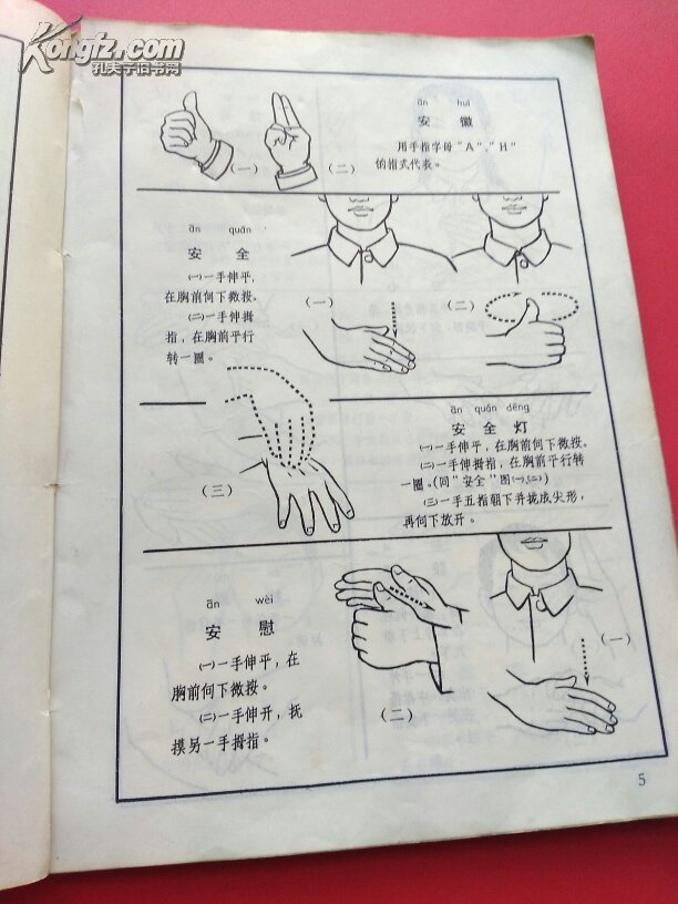 聋哑人通用手语图 第一辑