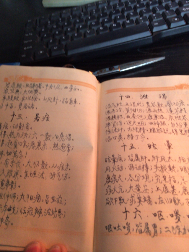解放日记本(内有手写大量药方)