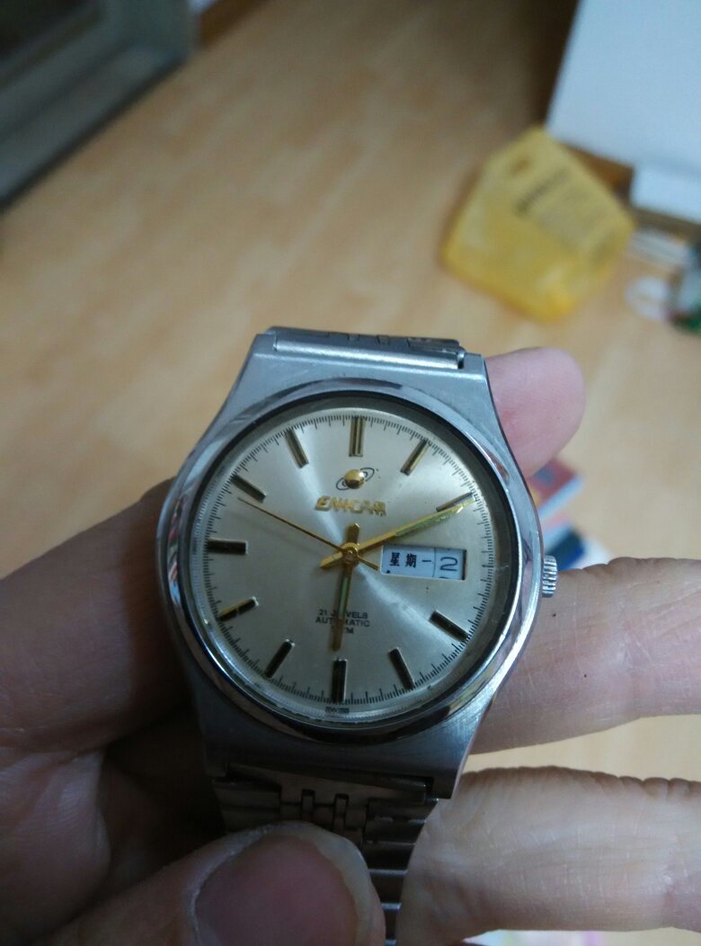 【图】英纳格机械表(21钻.自动.30米防水)不能