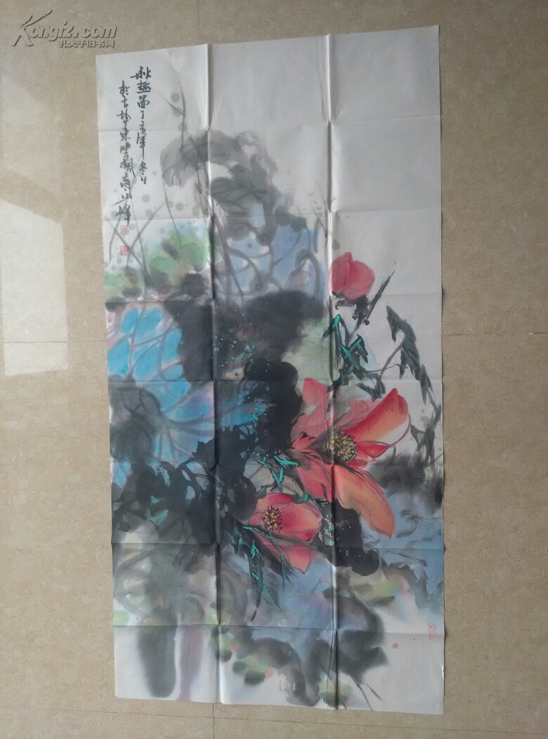 著名画家美协会员张少峰四尺精品花鸟